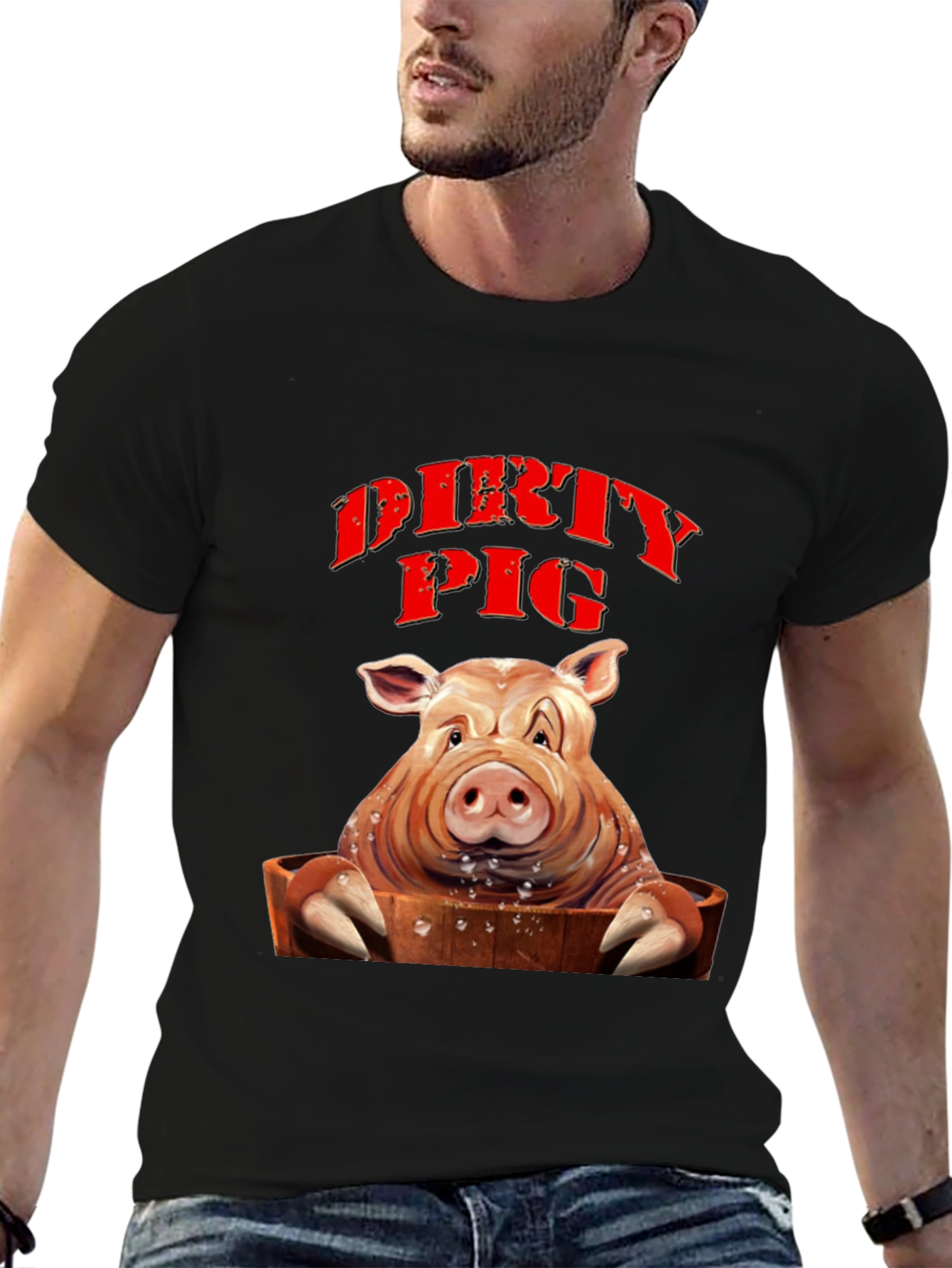Dirty Pig T-Shirt - Novelty Humor Tee