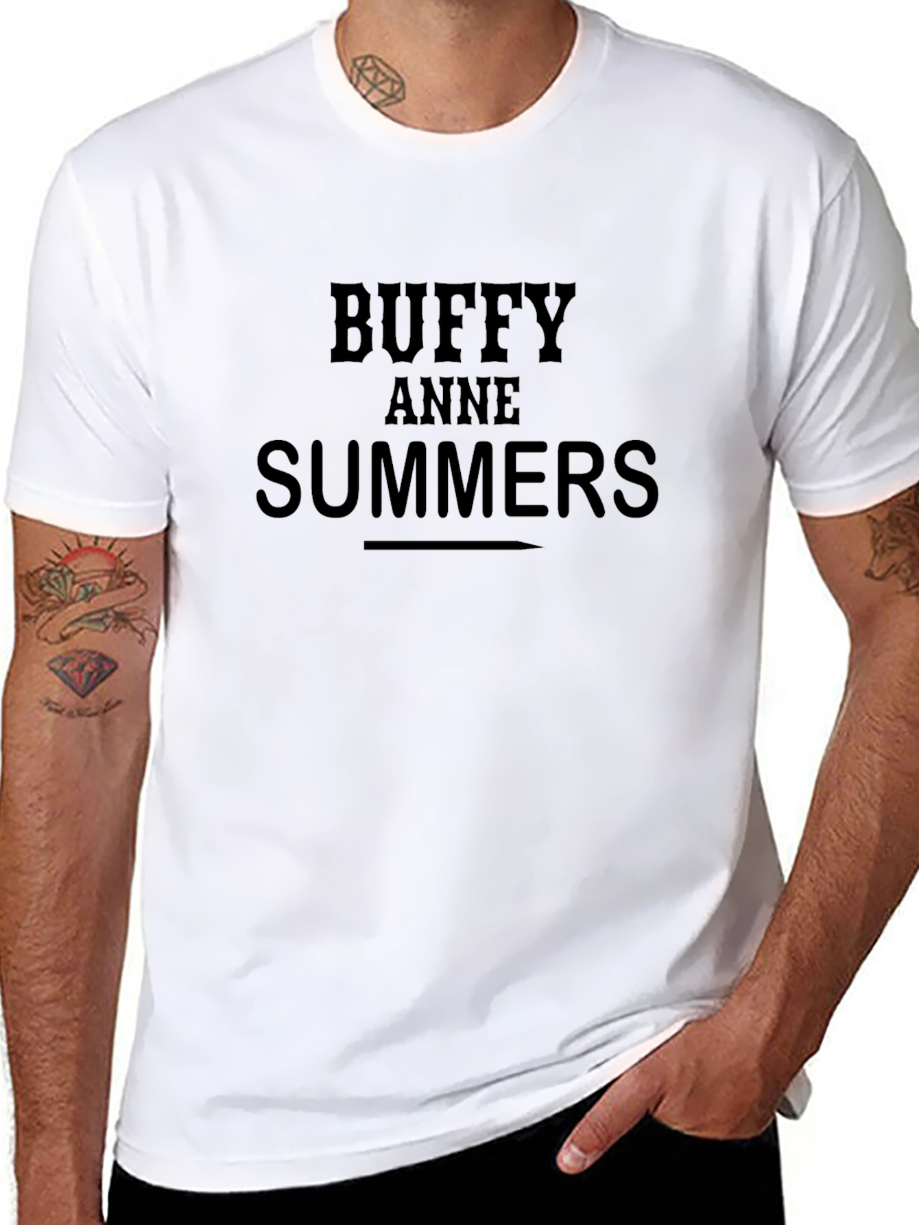 Buffy Anne Summers Black Graphic Tee Shirt