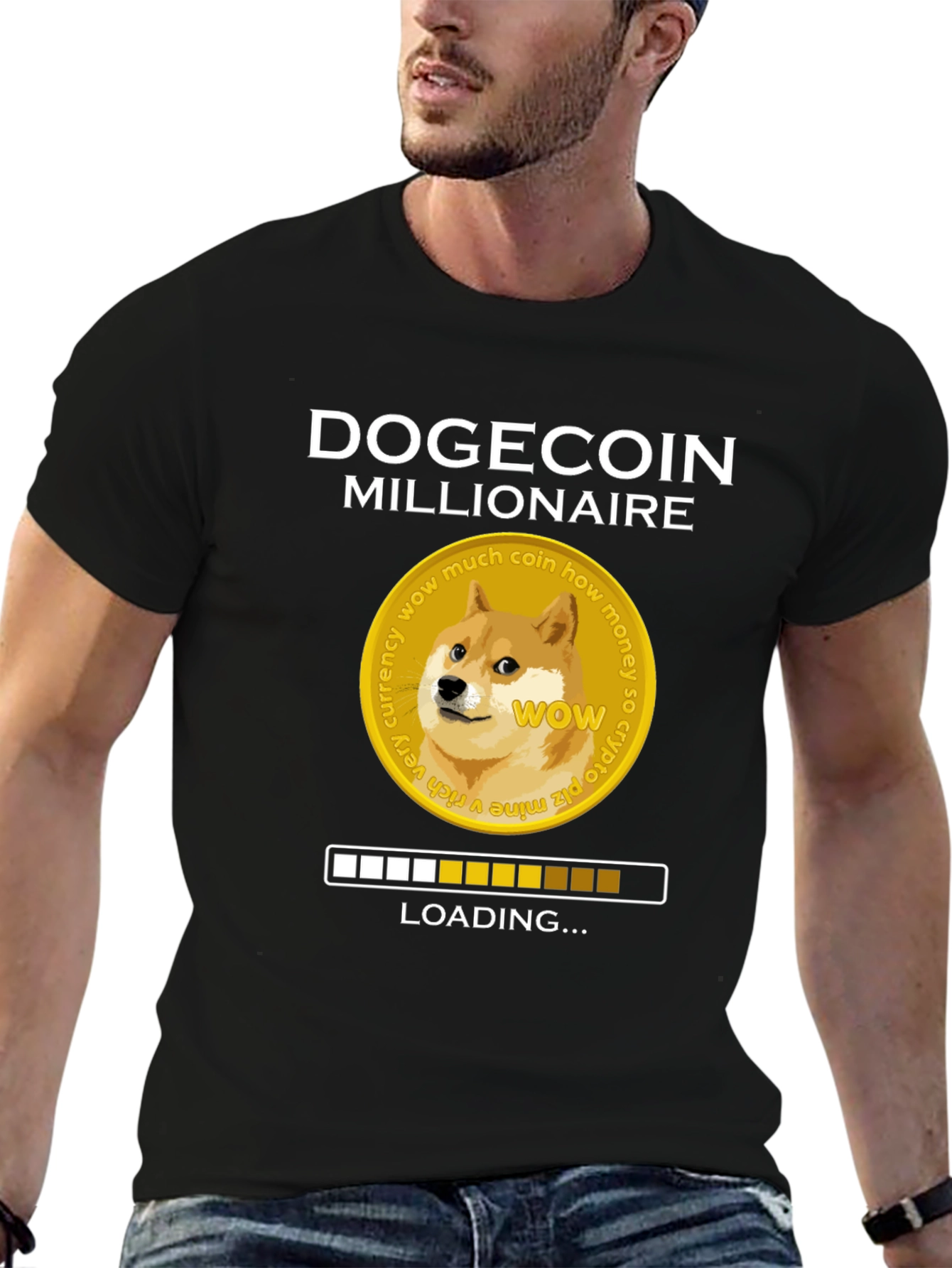 Dogecoin Millionaire Loading T-Shirt