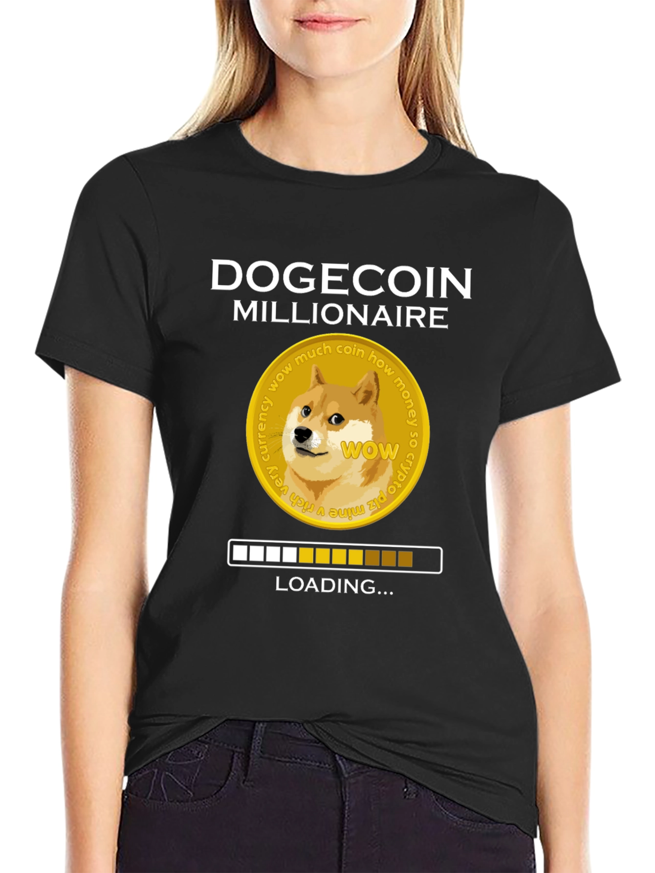Dogecoin Millionaire Loading T-Shirt