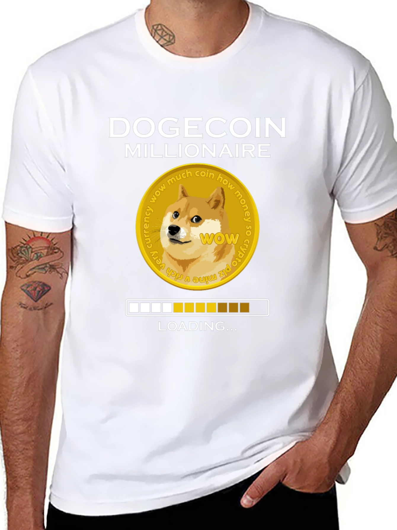 Dogecoin Millionaire Loading T-Shirt