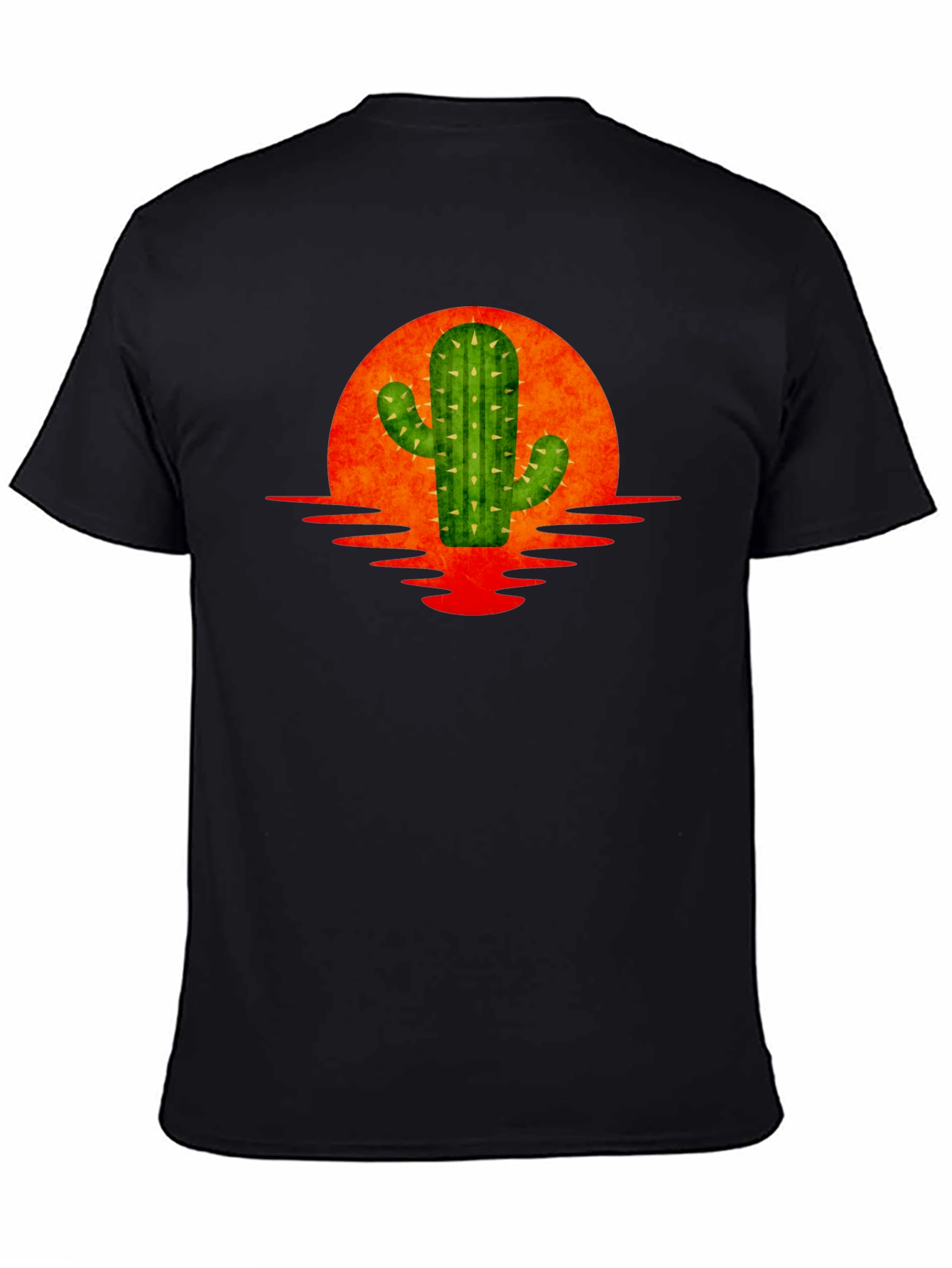 Cactus Sunset Graphic Tee - Black