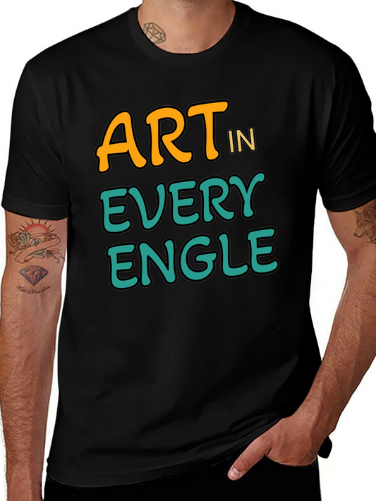 Art In Every Angle Black T-Shirt