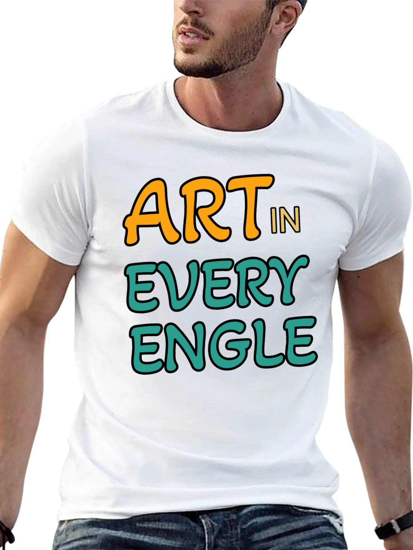 Art In Every Angle Black T-Shirt