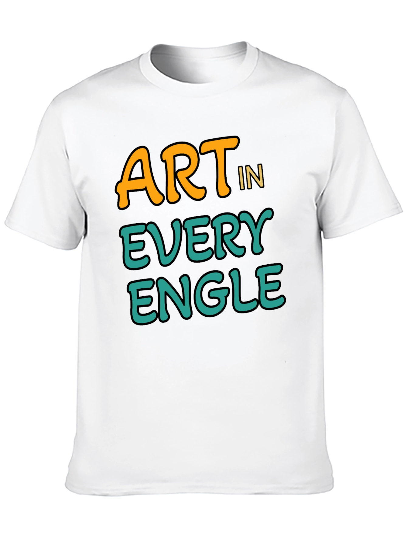 Art In Every Angle Black T-Shirt