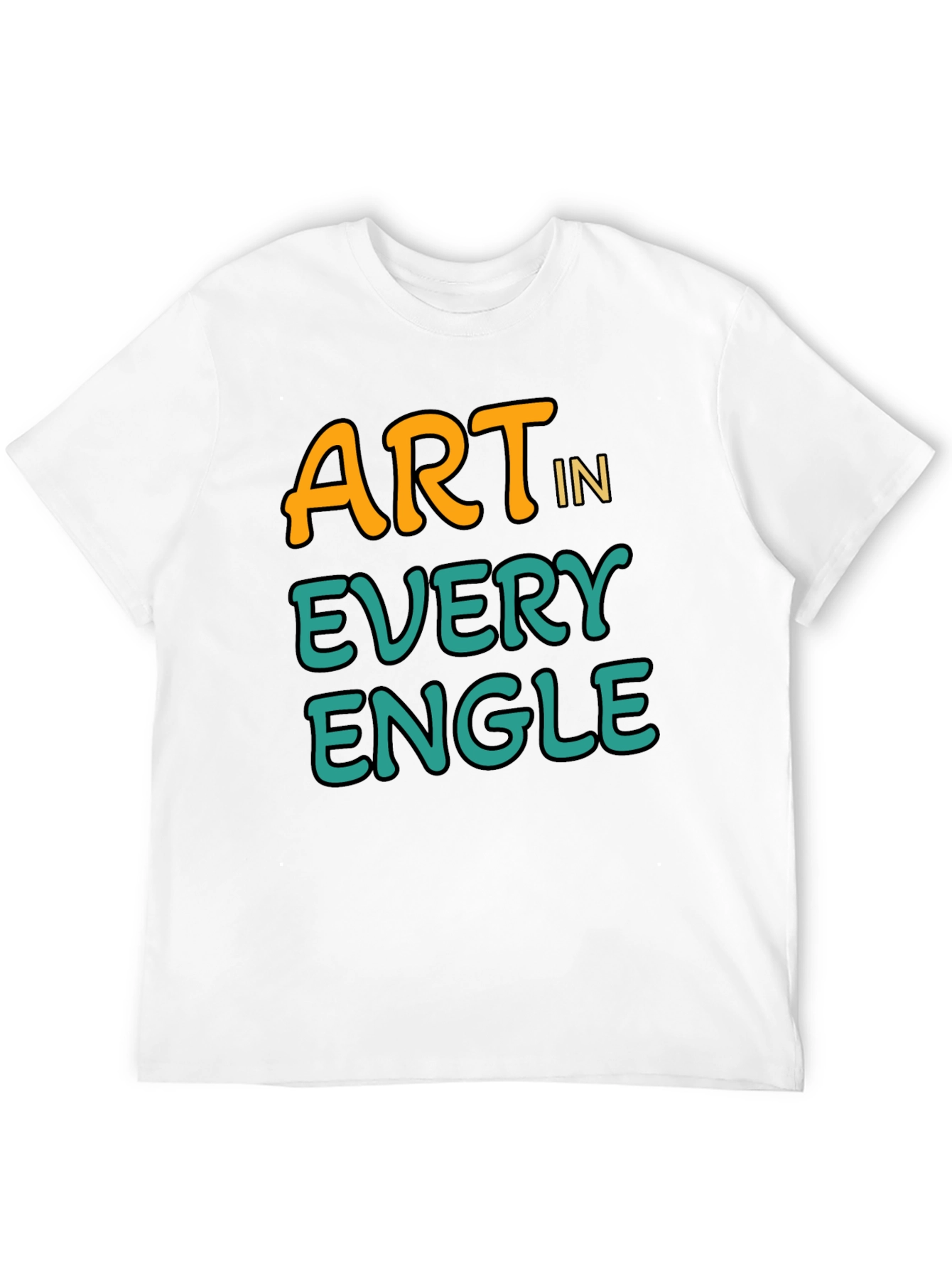 Art In Every Angle Black T-Shirt