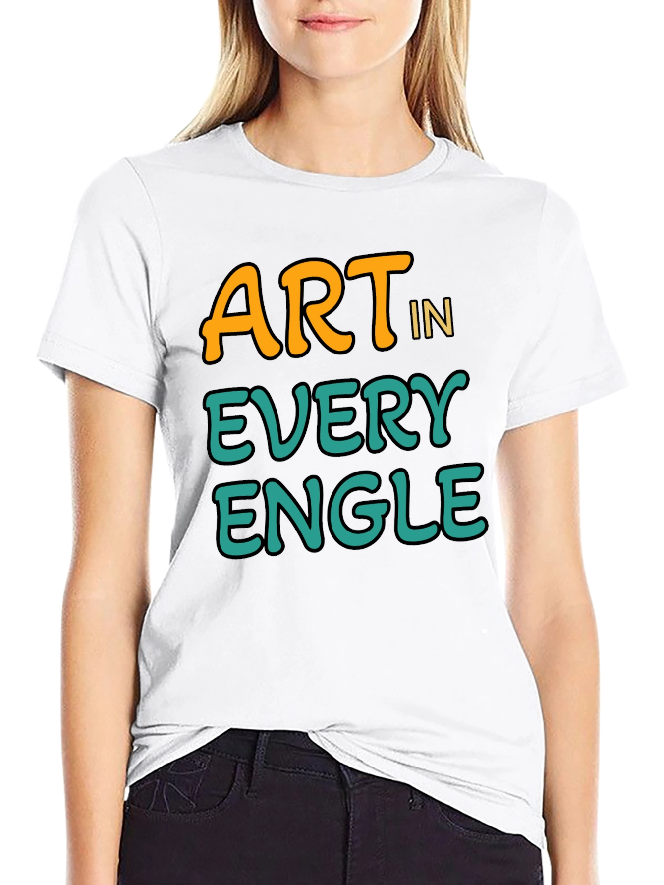 Art In Every Angle Black T-Shirt