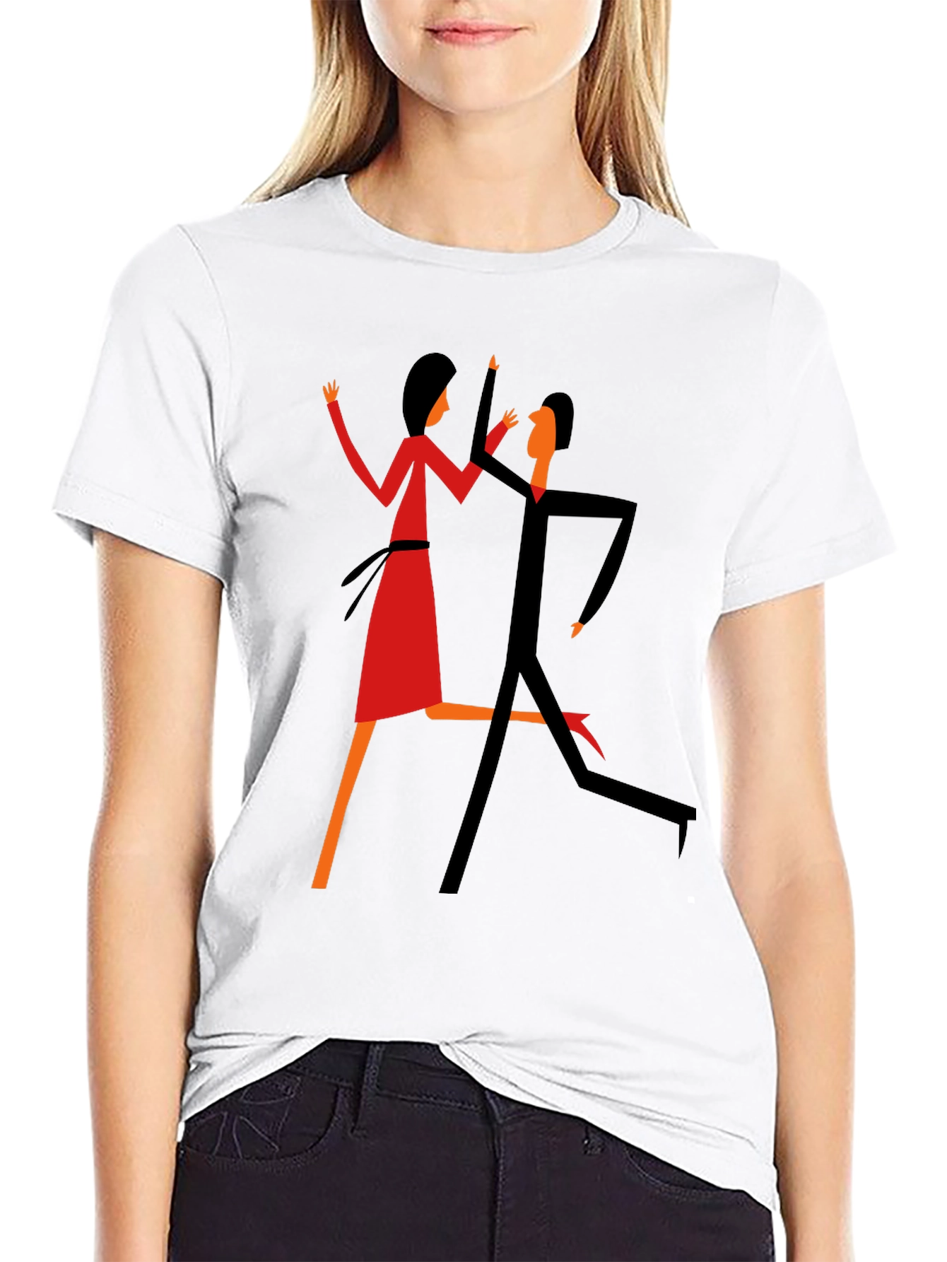 Abstract Dance T-Shirt: Unique Graphic Tee