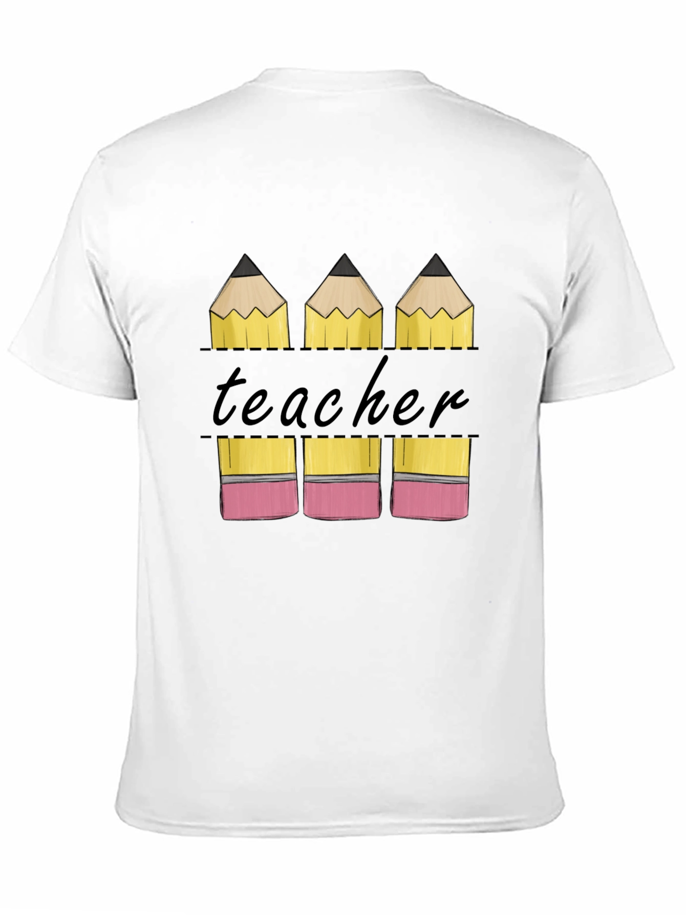 Teacher Pencil Graphic T-Shirt - Back to School Tee