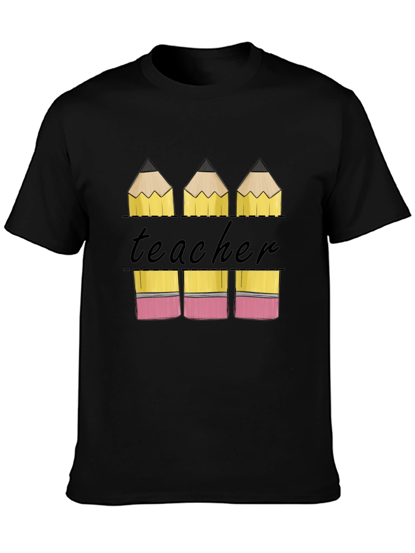 Teacher Pencil Graphic T-Shirt - Back to School Tee