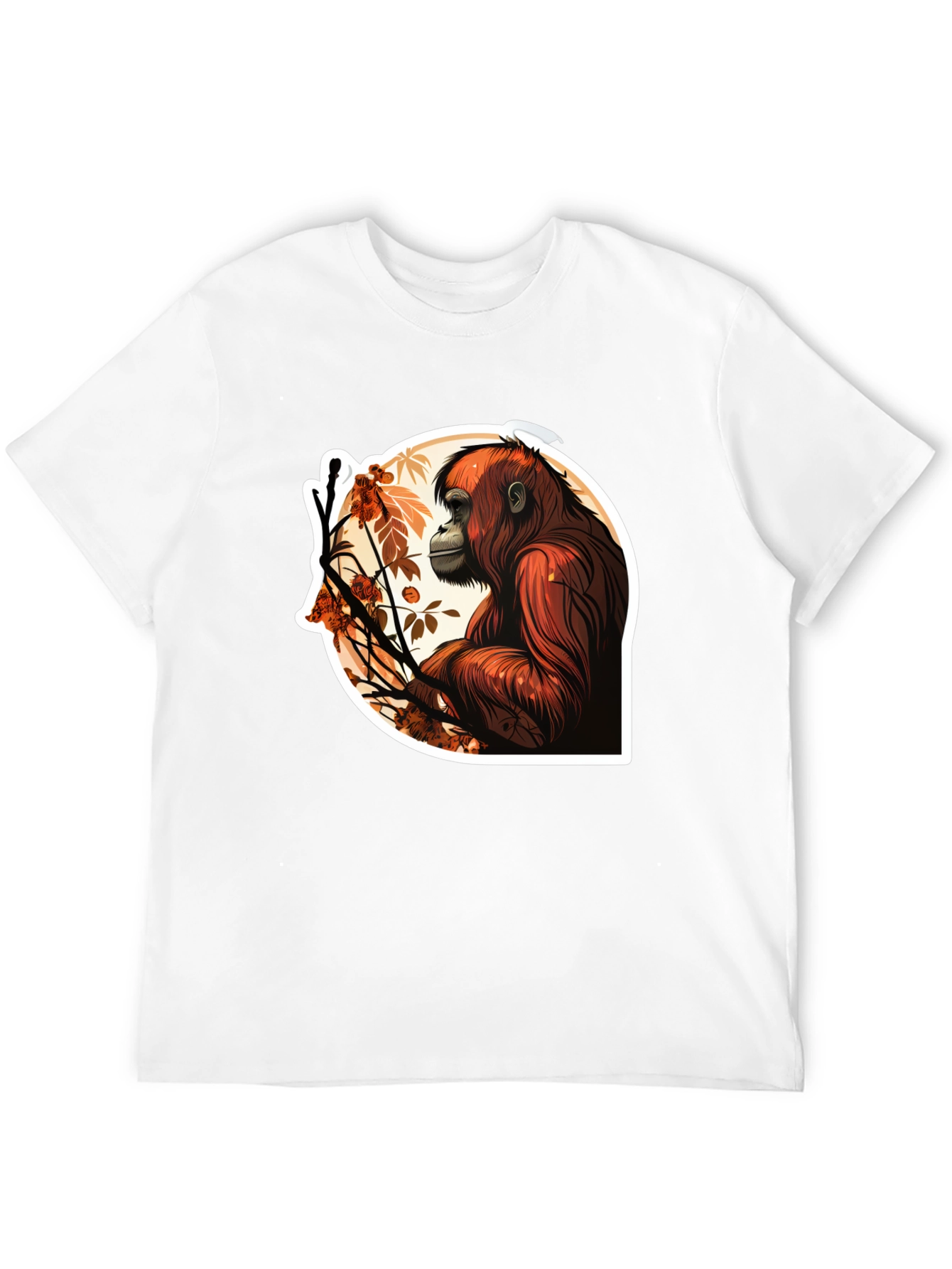 Orangutan Graphic T-Shirt - Stylish Animal Print