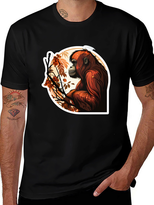 Orangutan Graphic T-Shirt - Stylish Animal Print