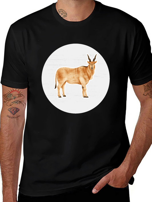 Antelope Graphic T-Shirt - Stylish Animal Print Tee