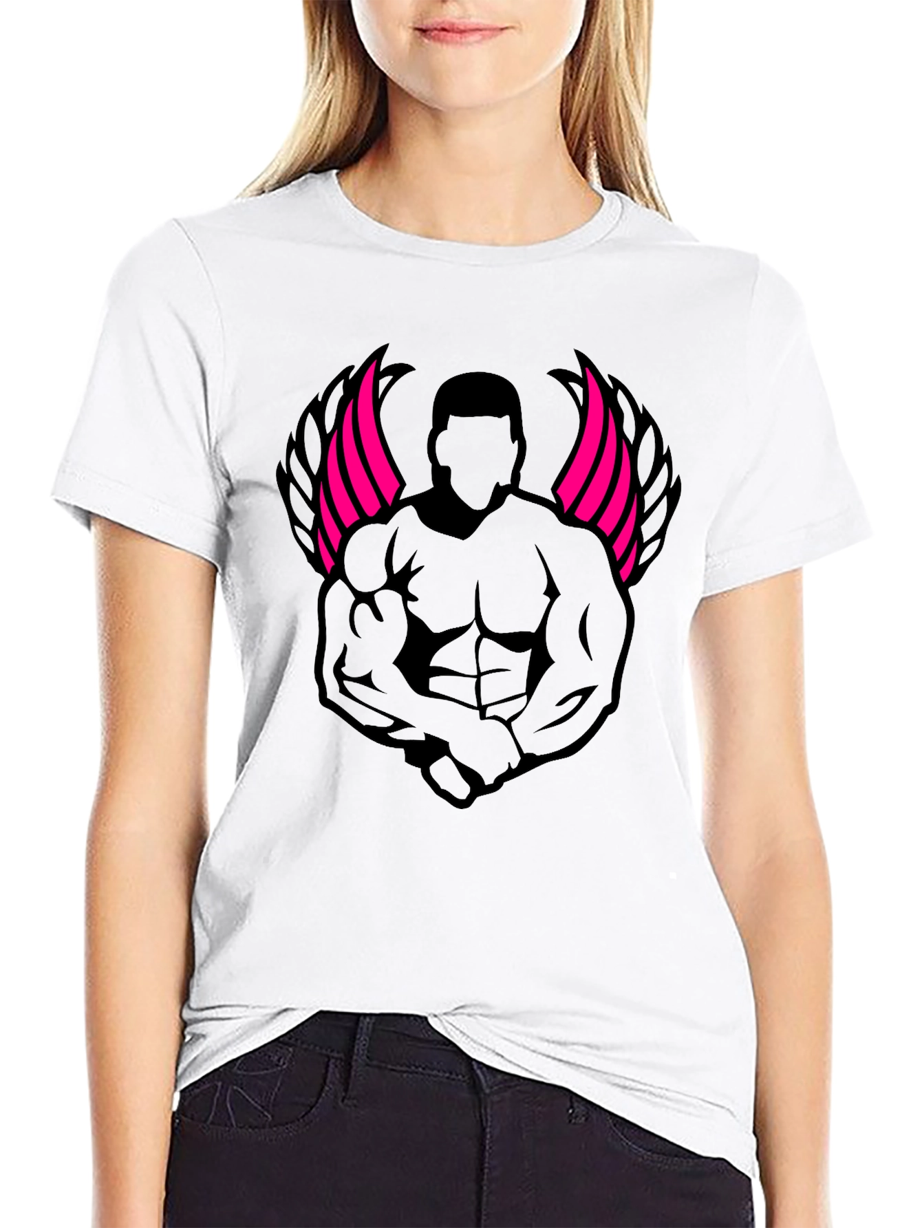 Muscle Angel Graphic T-Shirt
