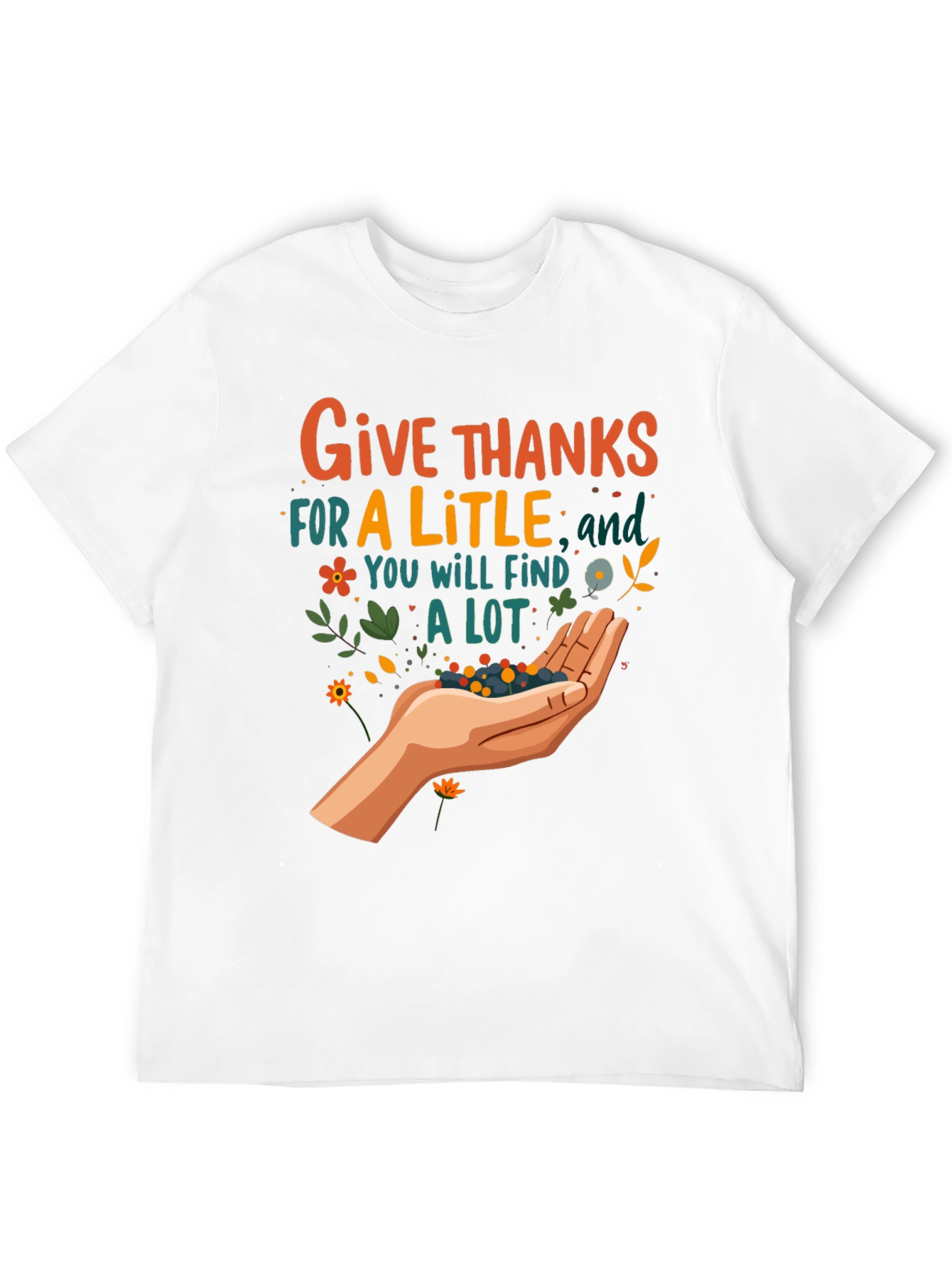 Give Thanks T-Shirt - Fall Harvest Graphic Tee