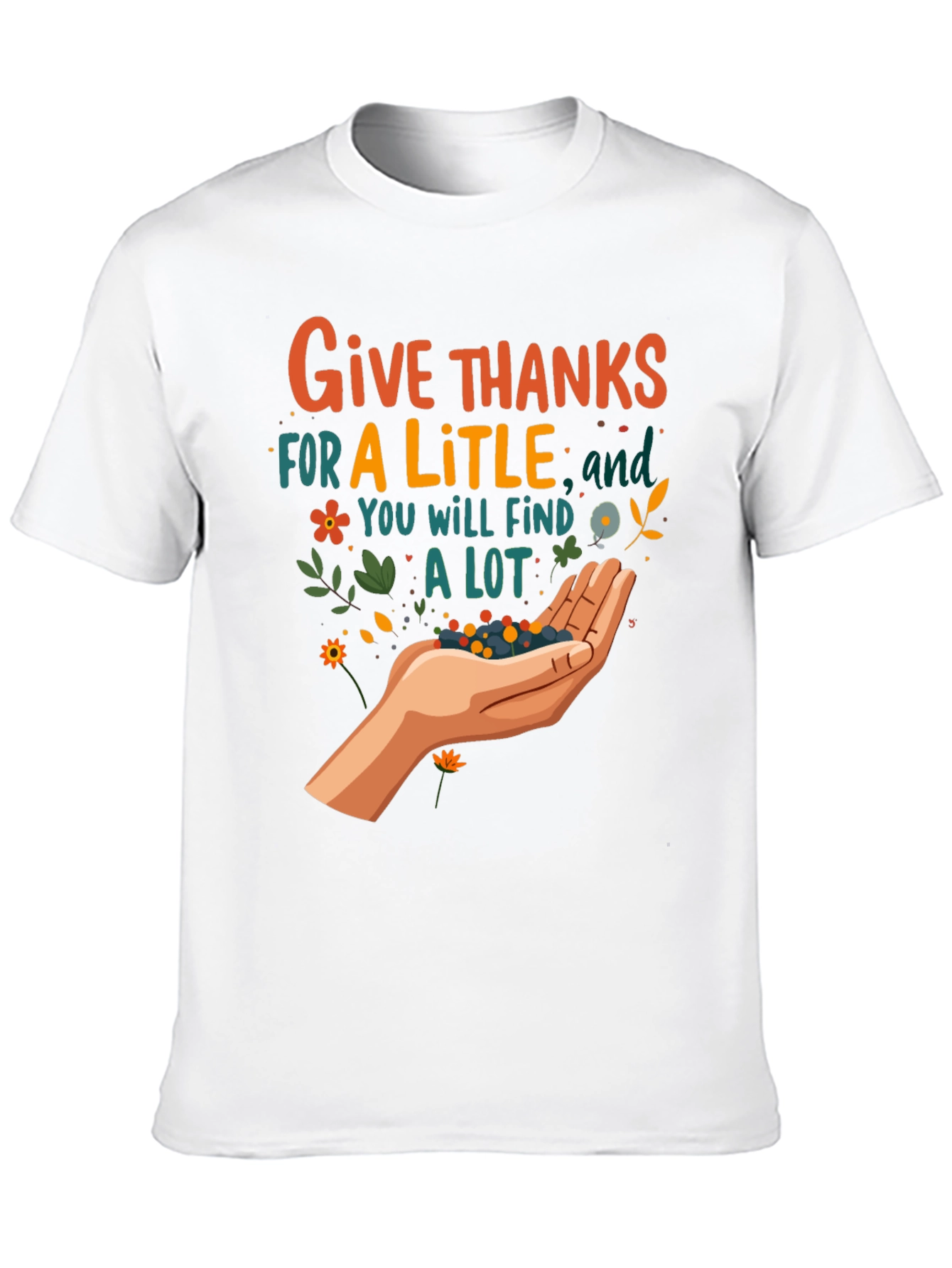 Give Thanks T-Shirt - Fall Harvest Graphic Tee