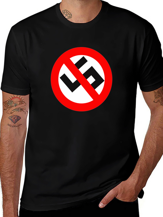 Anti-Hate Symbol Graphic Tee - Black