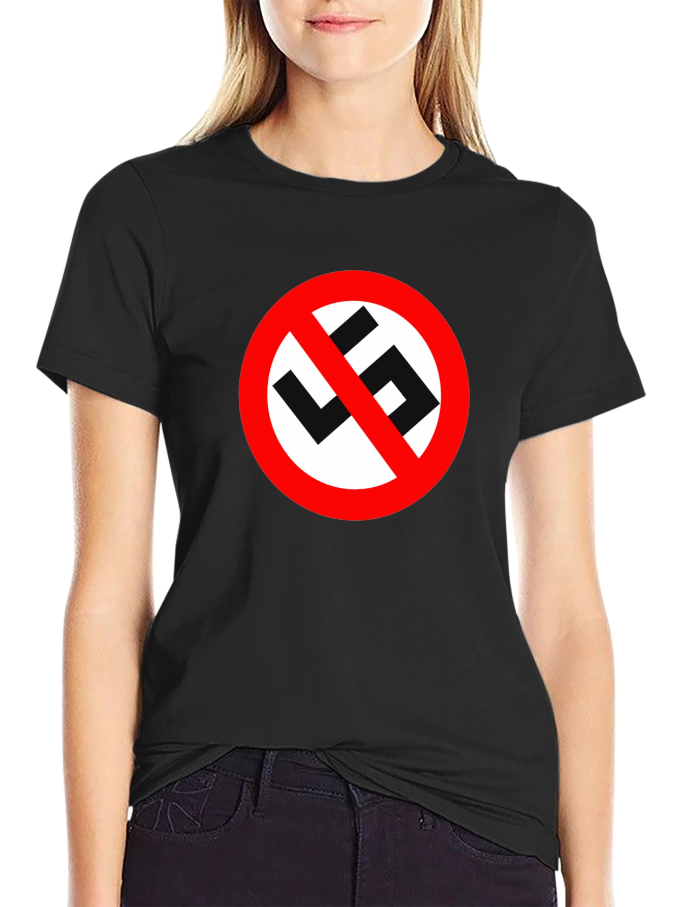 Anti-Hate Symbol Graphic Tee - Black