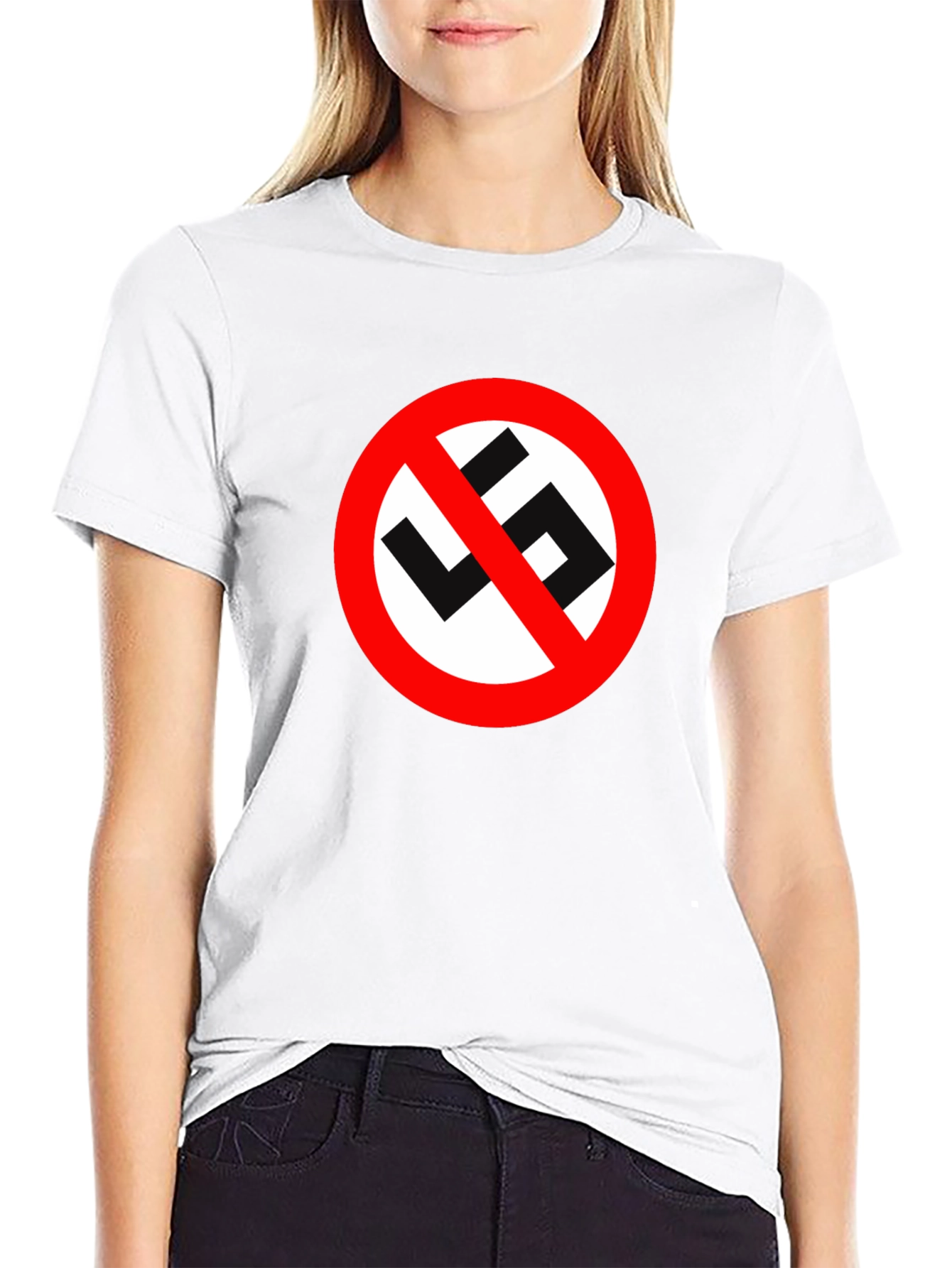 Anti-Hate Symbol Graphic Tee - Black