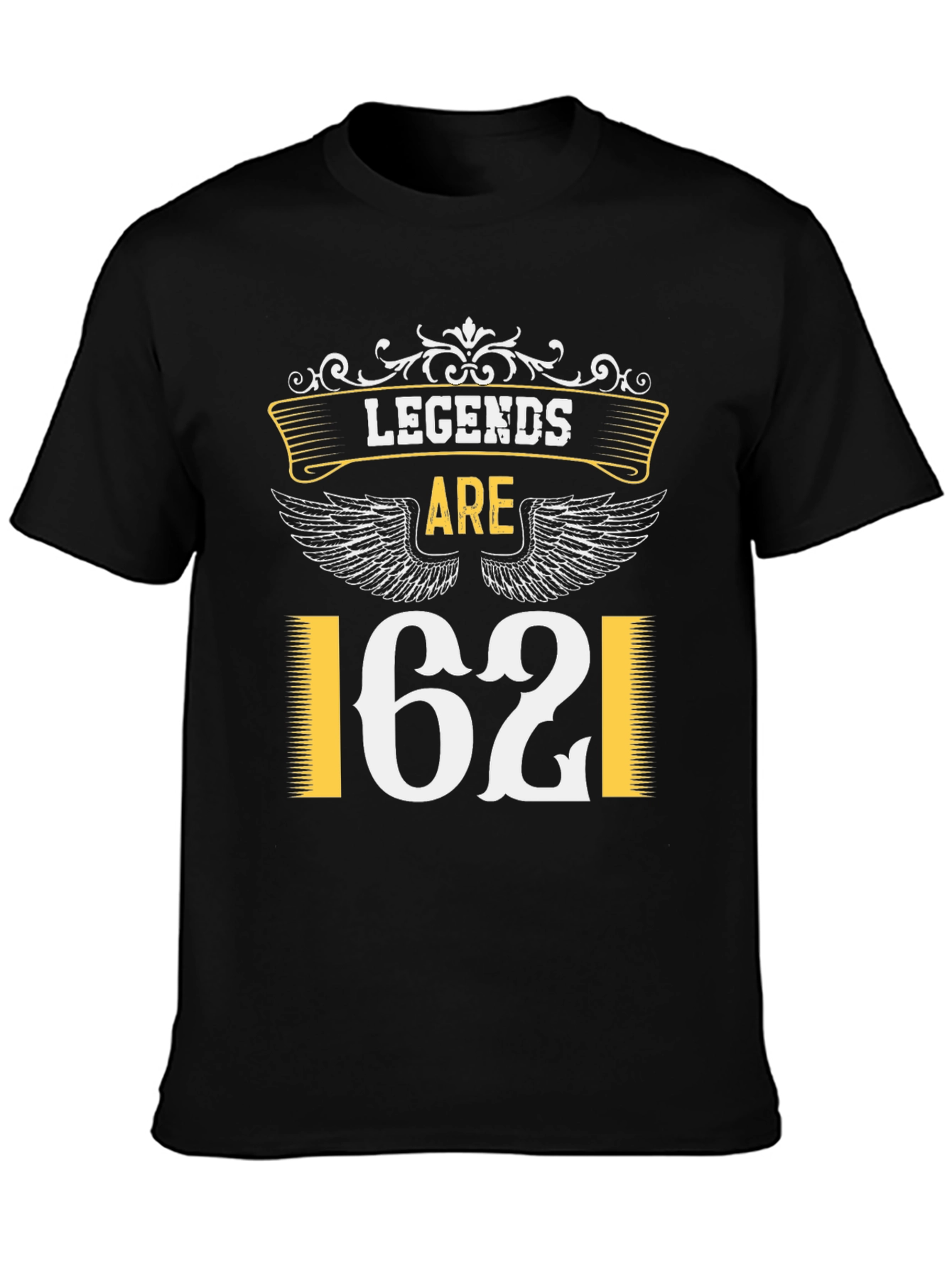 Legends Are 62 T-Shirt - Black Tee
