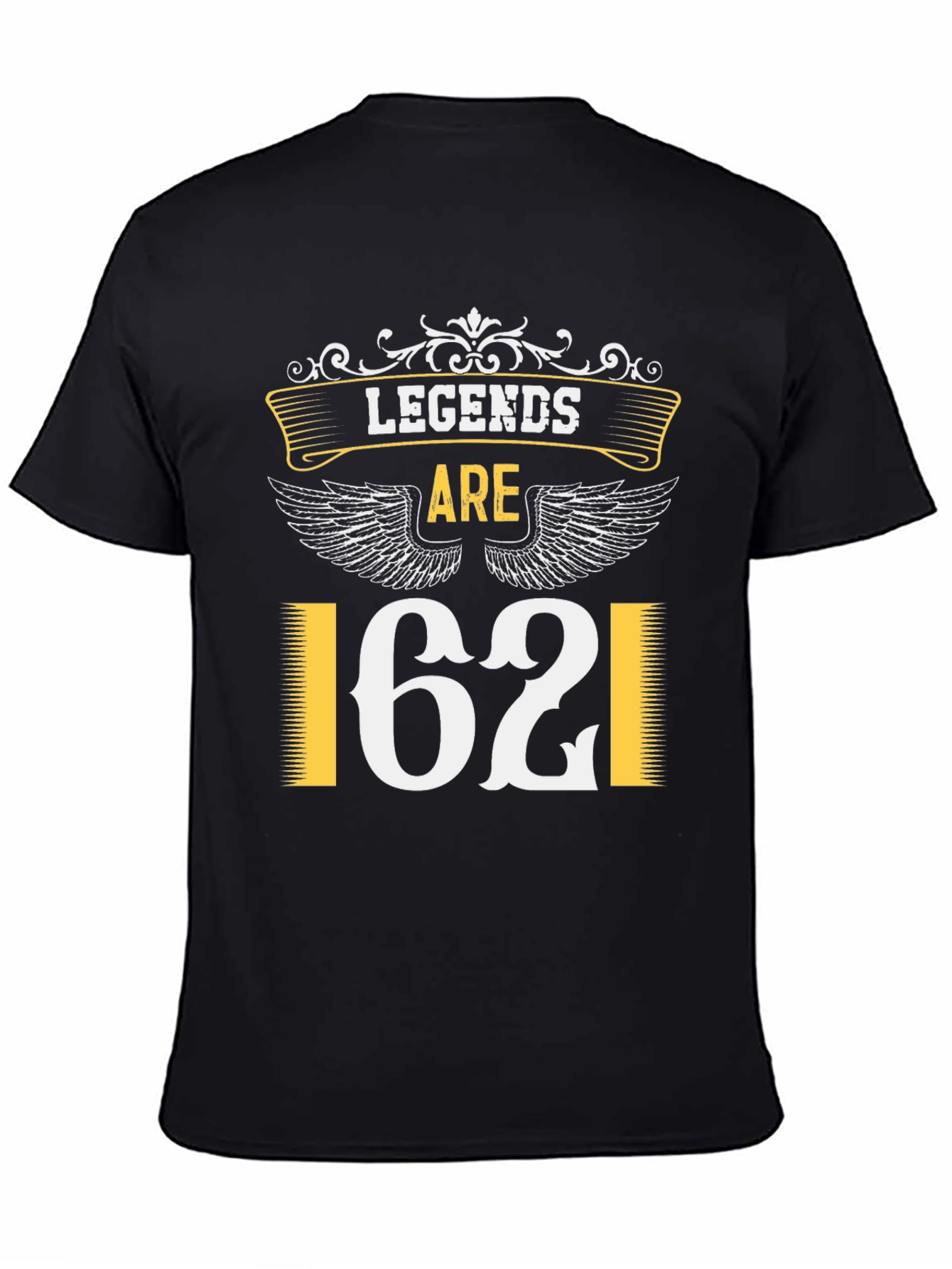 Legends Are 62 T-Shirt - Black Tee