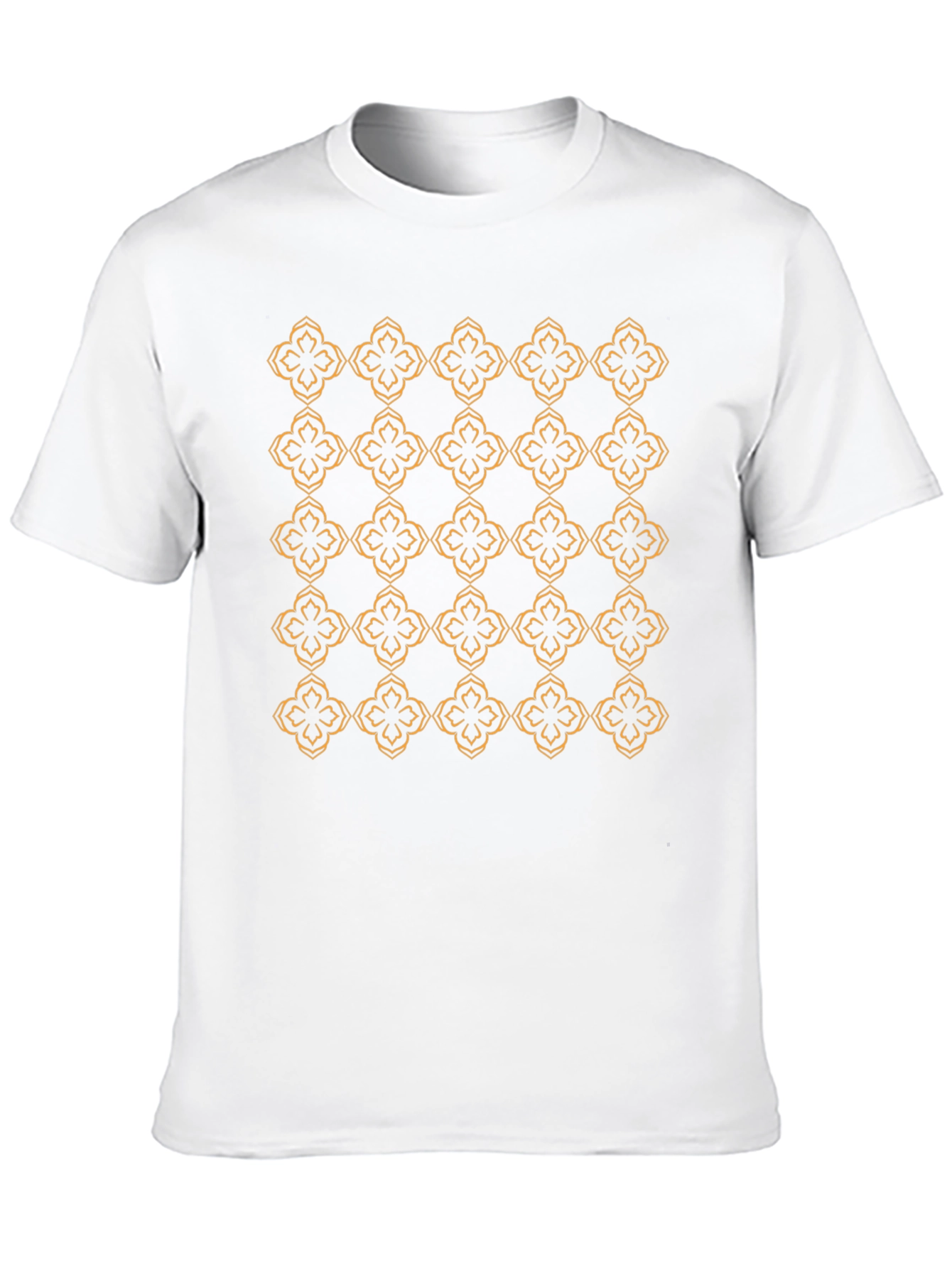 Black Tee with Floral Pattern
