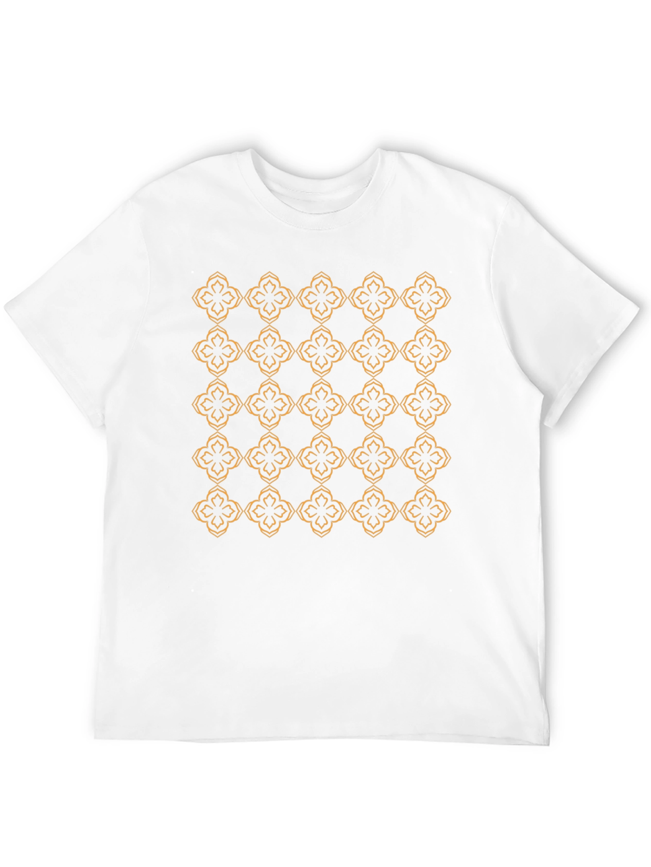 Black Tee with Floral Pattern