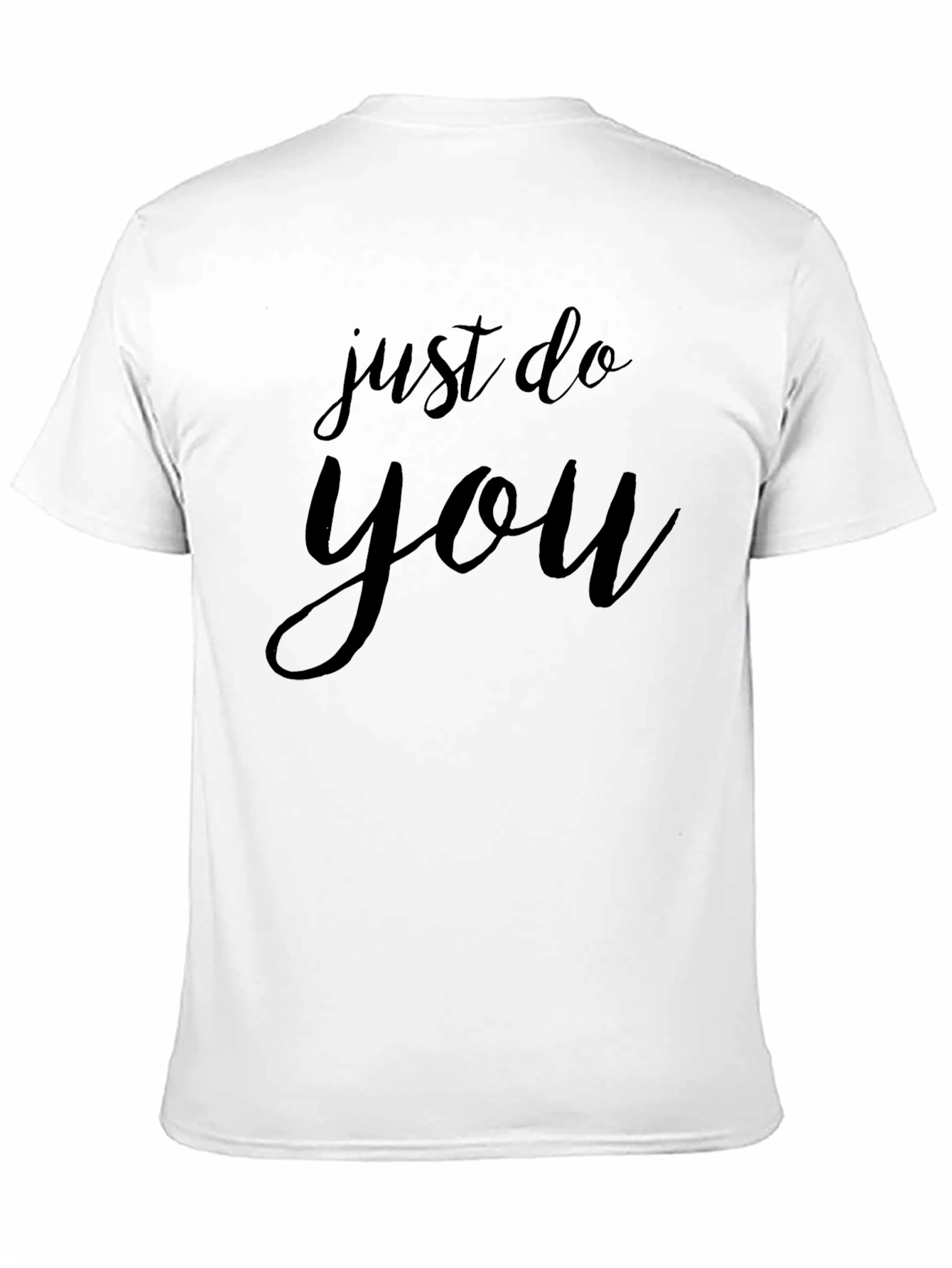 Just Do You Black Graphic Tee