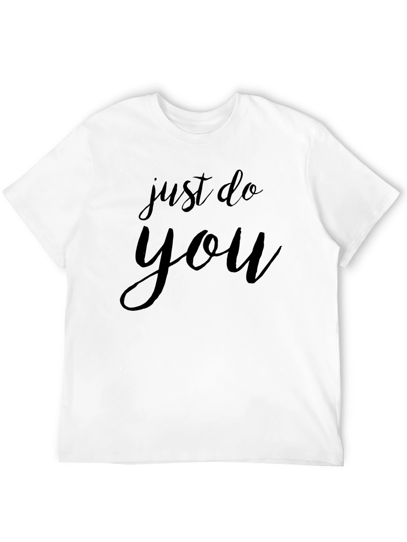 Just Do You Black Graphic Tee