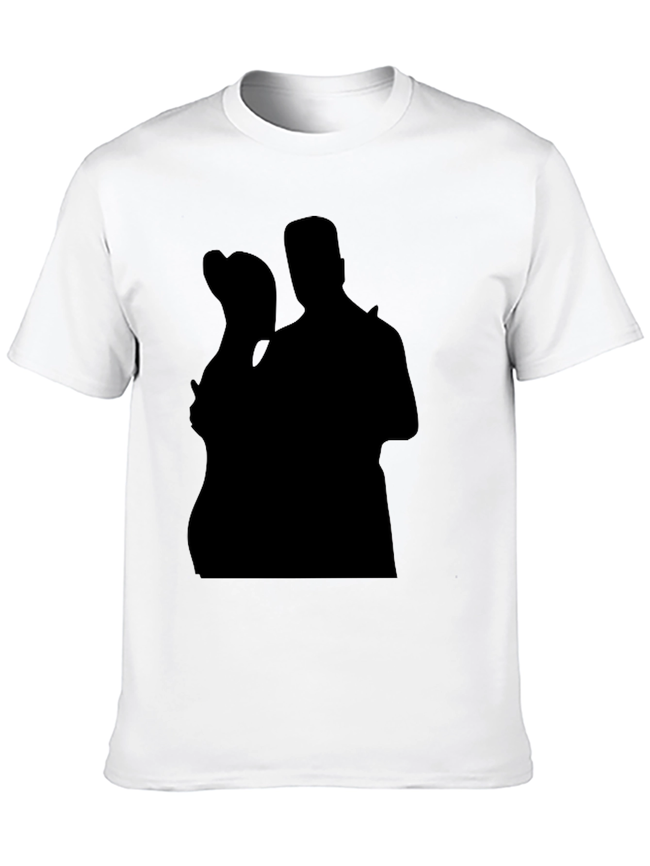Silhouette Couple Black T-Shirt