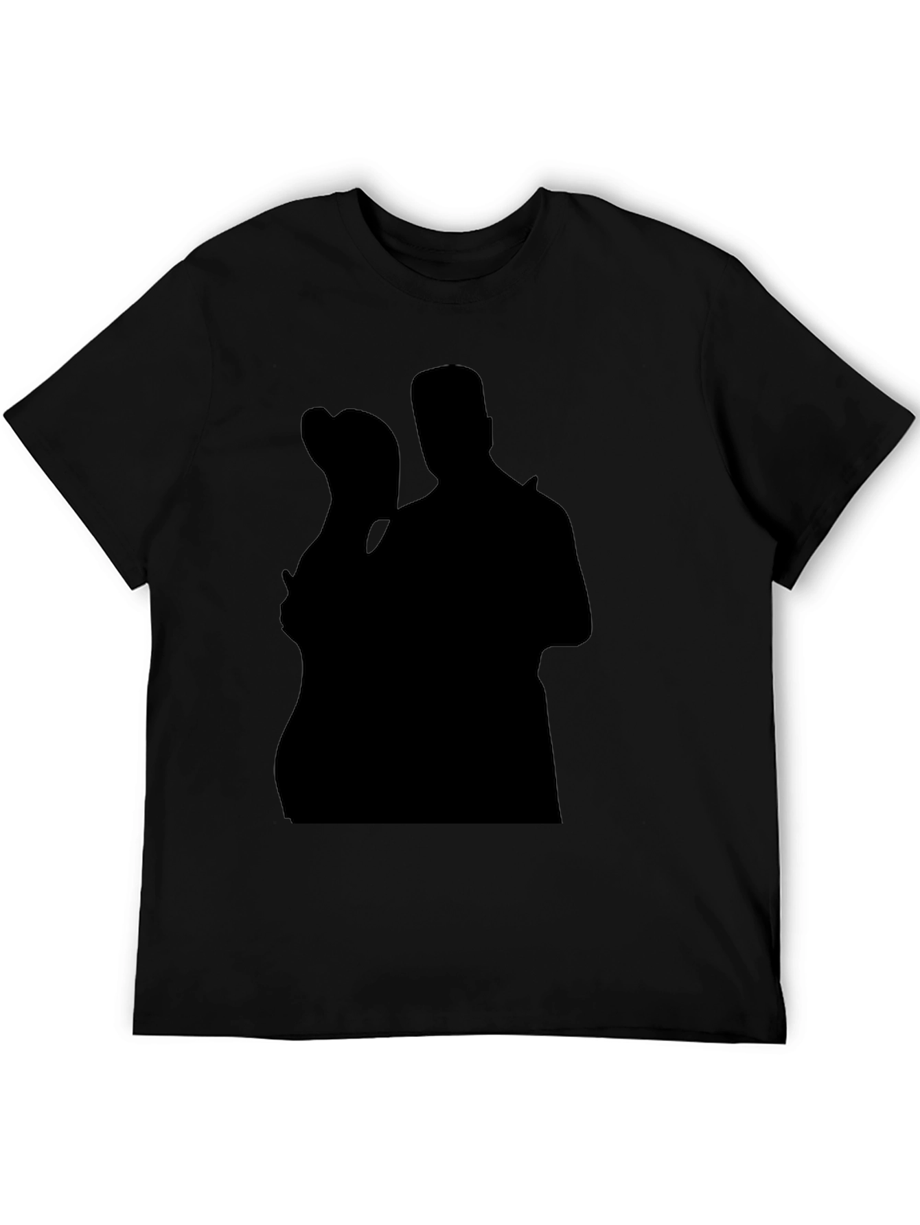 Silhouette Couple Black T-Shirt