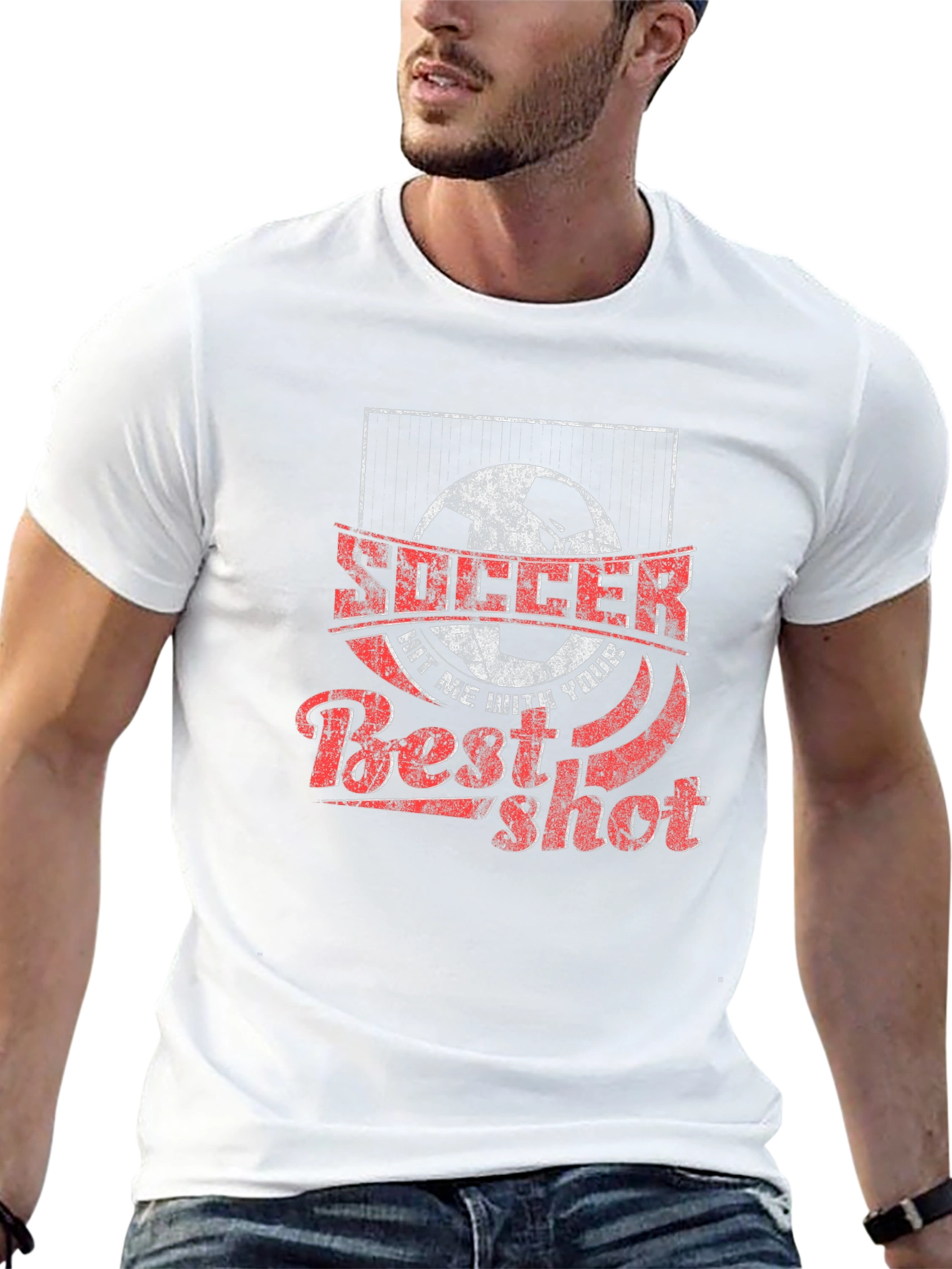 Soccer Best Shot Graphic T-Shirt