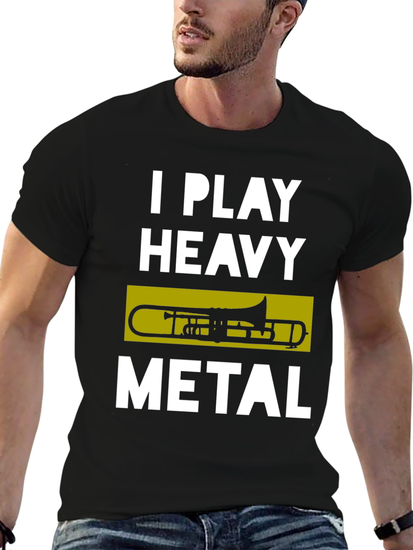 I Play Heavy Metal Trombone T-Shirt