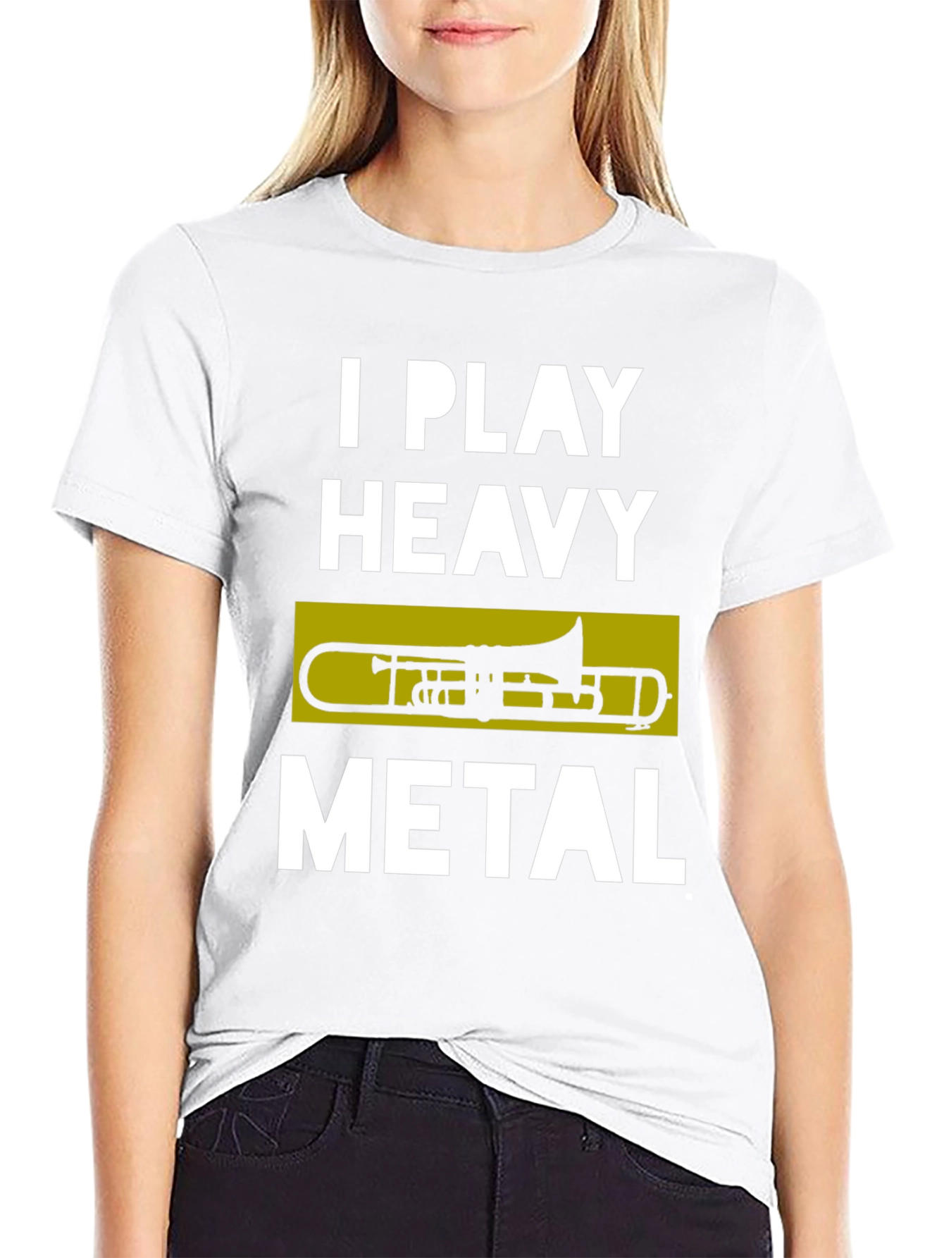 I Play Heavy Metal Trombone T-Shirt