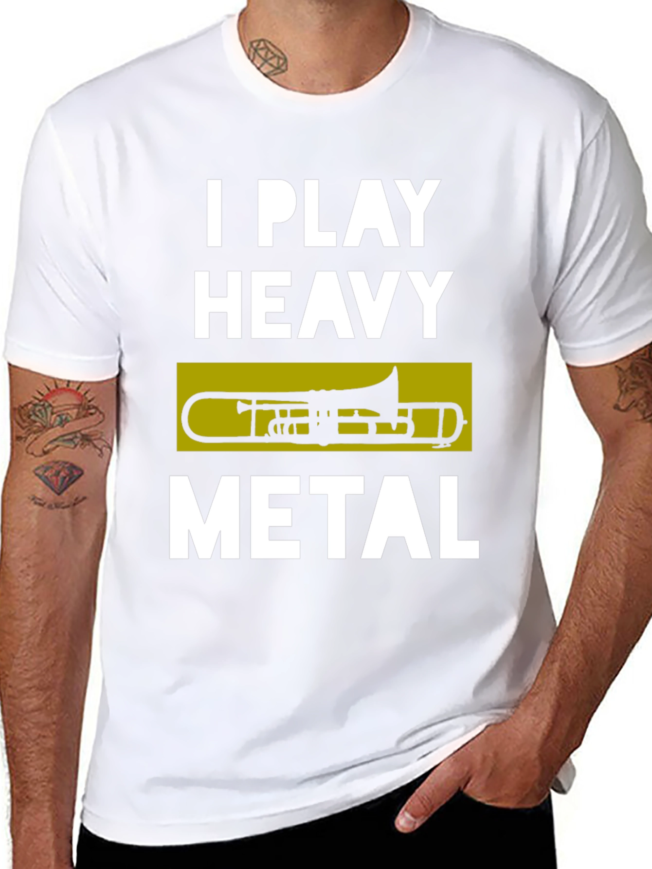 I Play Heavy Metal Trombone T-Shirt
