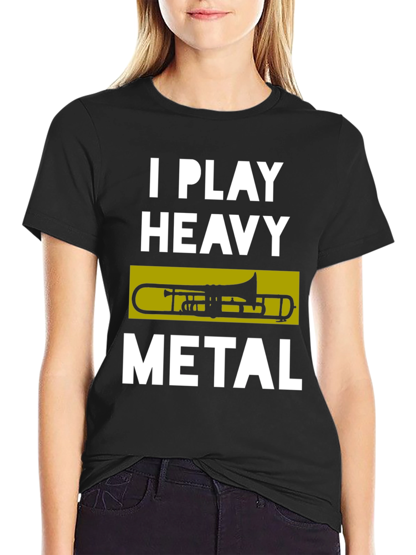 I Play Heavy Metal Trombone T-Shirt