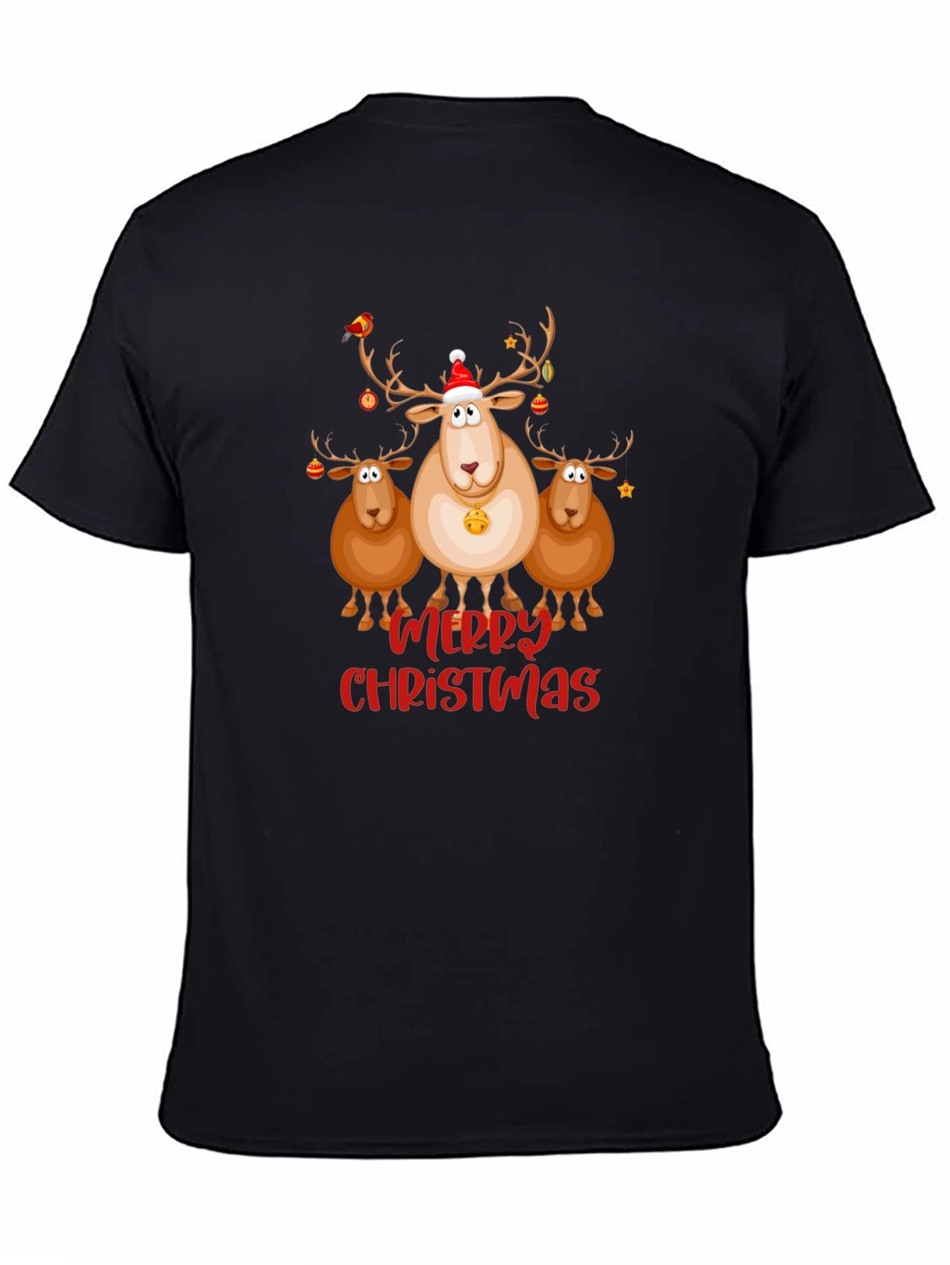 Merry Christmas Reindeer Graphic Tee