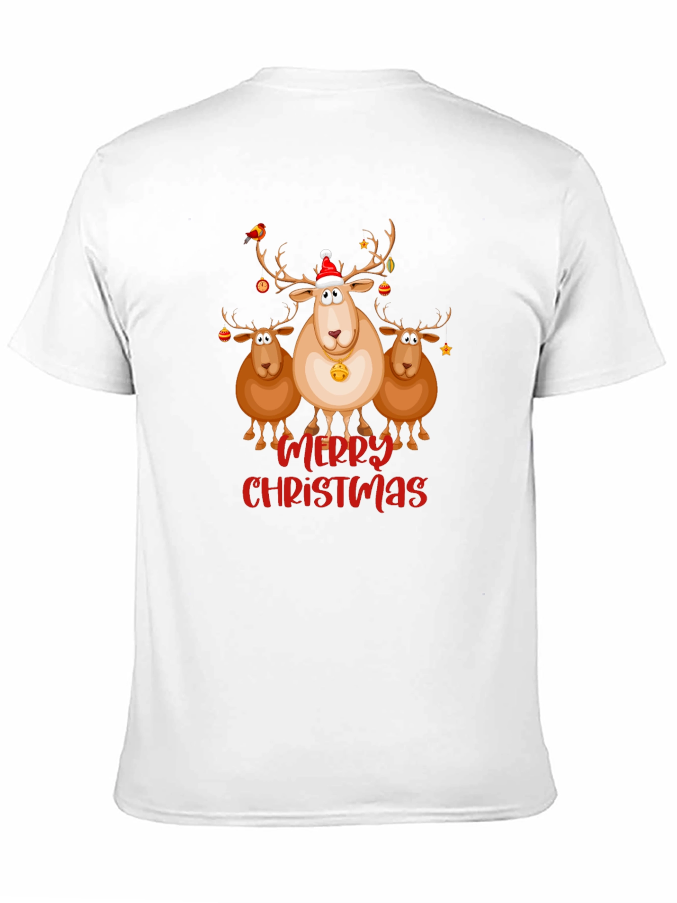 Merry Christmas Reindeer Graphic Tee