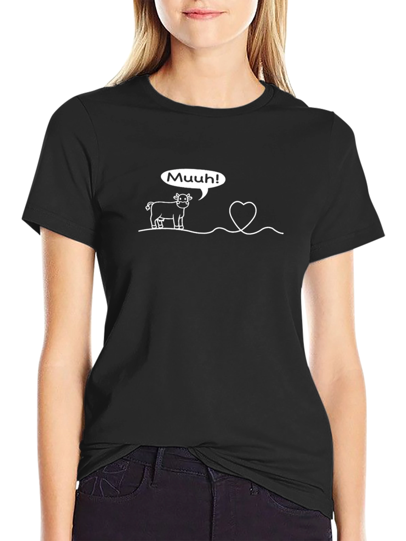 Muuh! Cow Love Heart T-Shirt