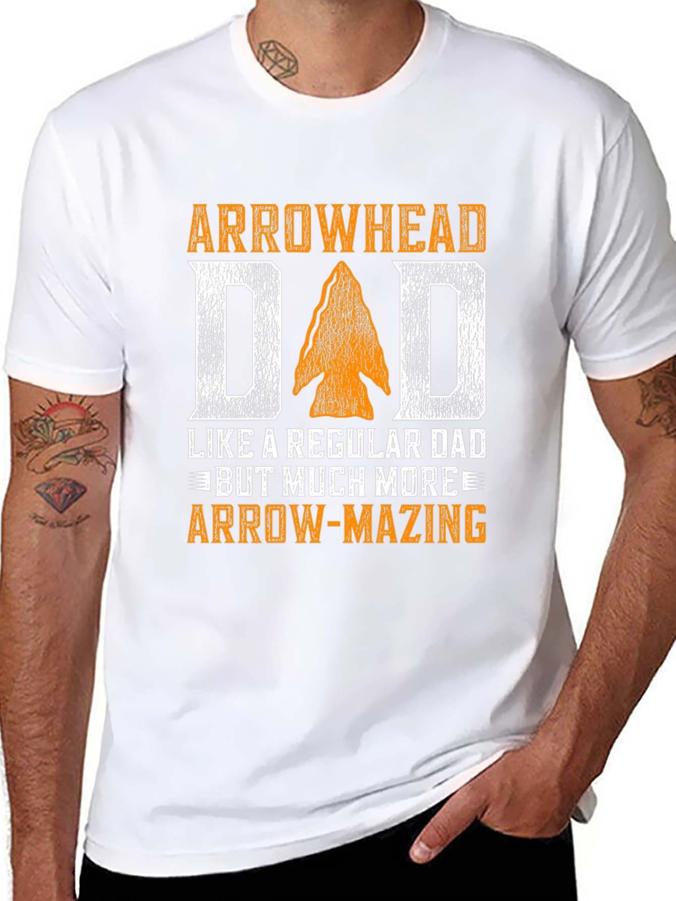 Arrowhead Dad T-Shirt: Arrow-Mazing Fathers Day Gift