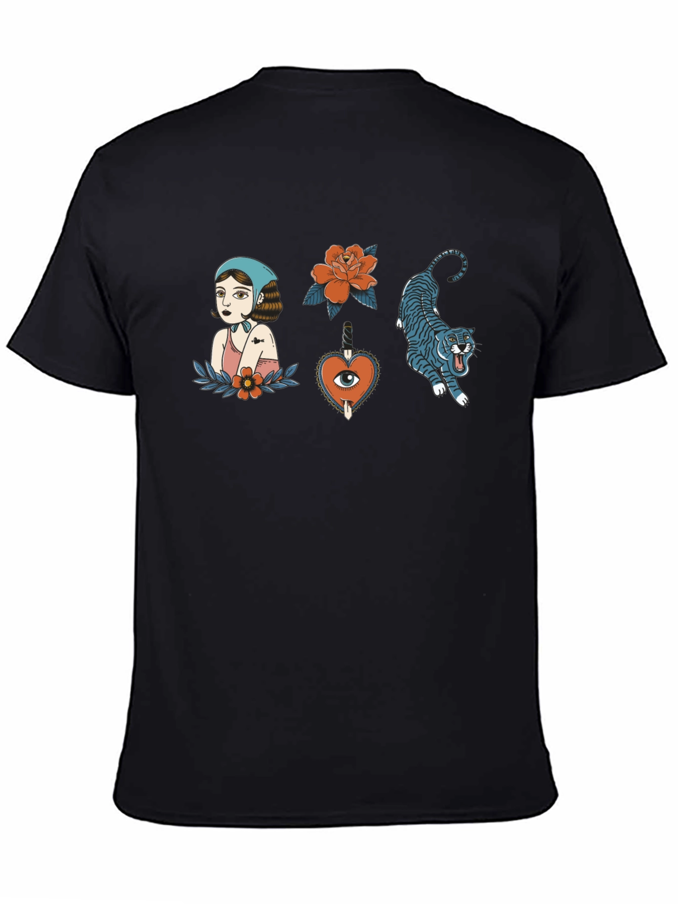 Tattoo Art Black Tee