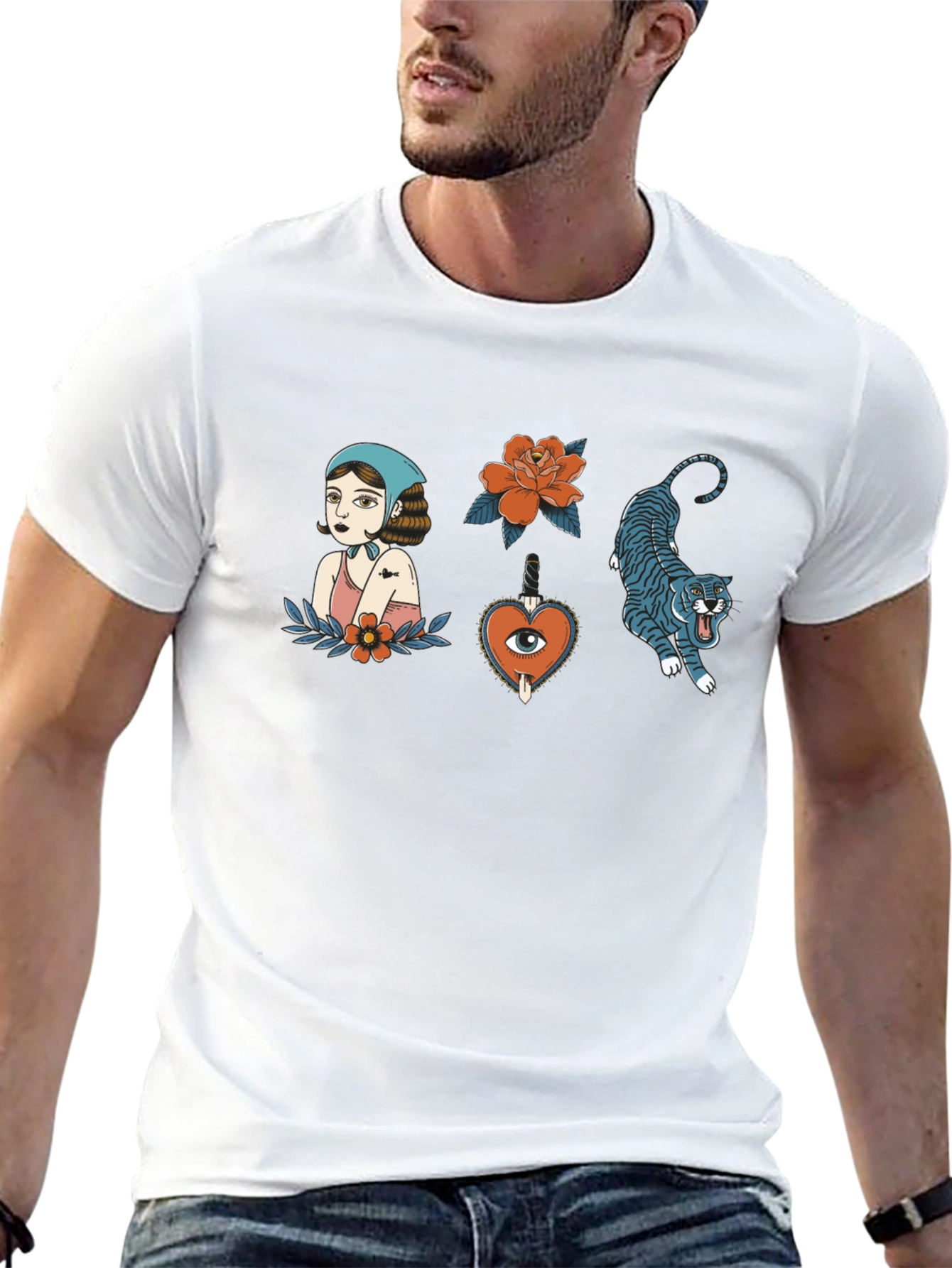 Tattoo Art Black Tee