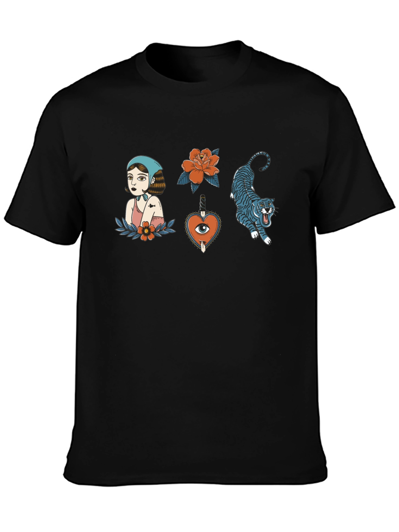 Tattoo Art Black Tee