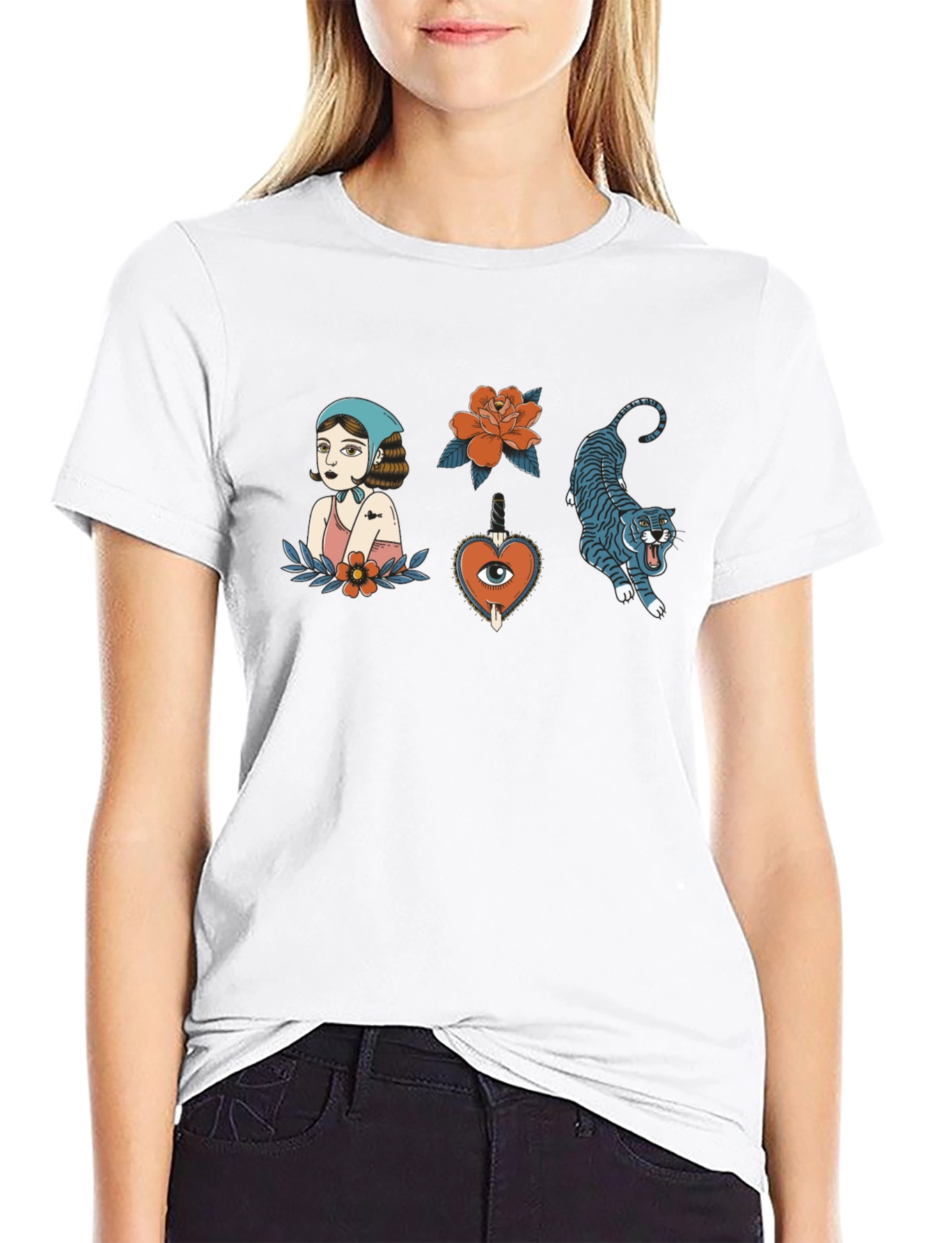 Tattoo Art Black Tee