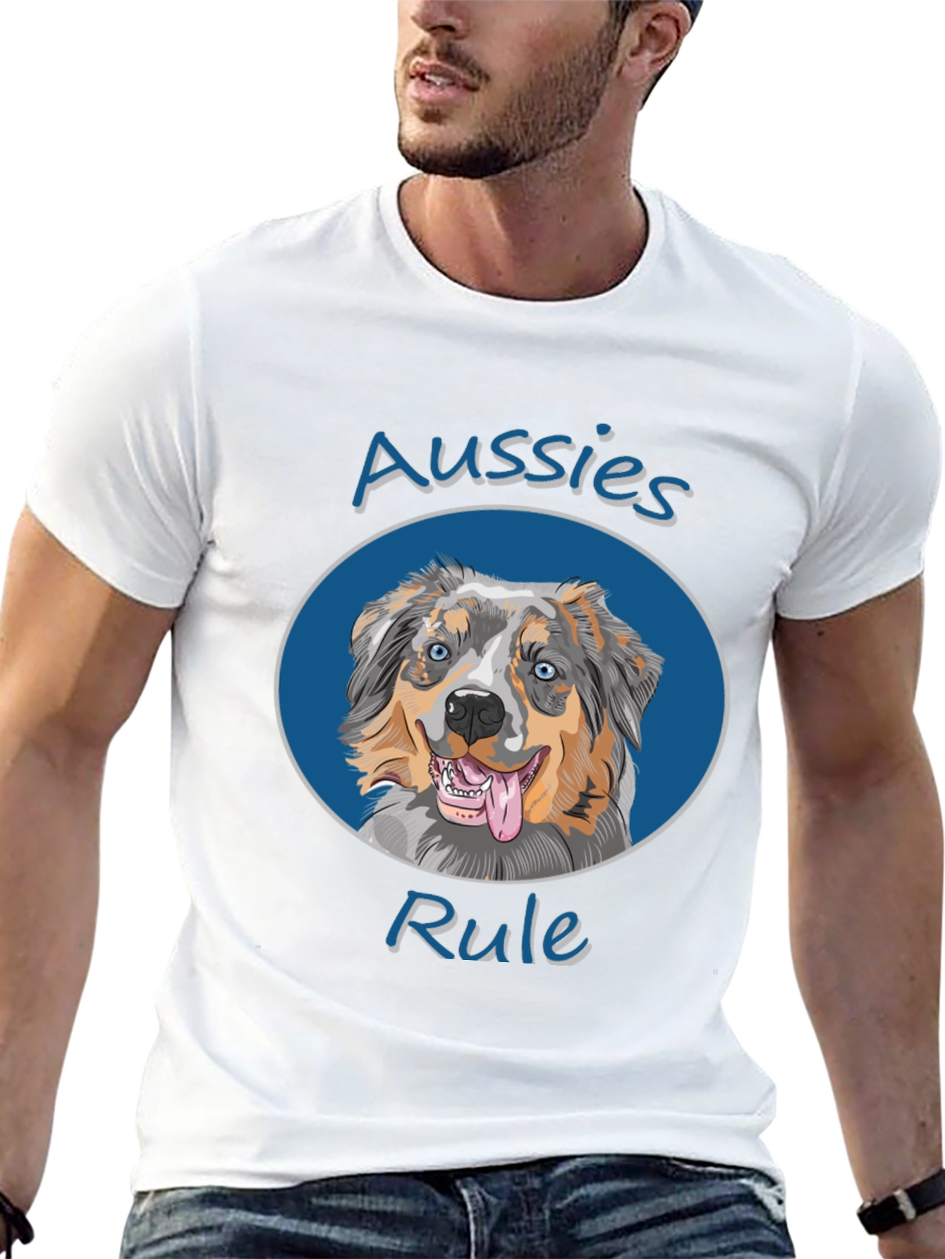 Aussies Rule Dog T-Shirt