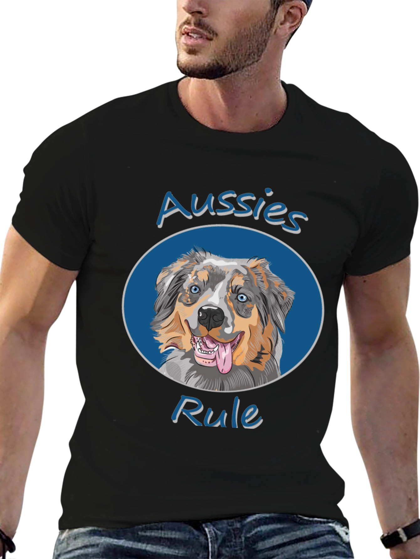 Aussies Rule Dog T-Shirt