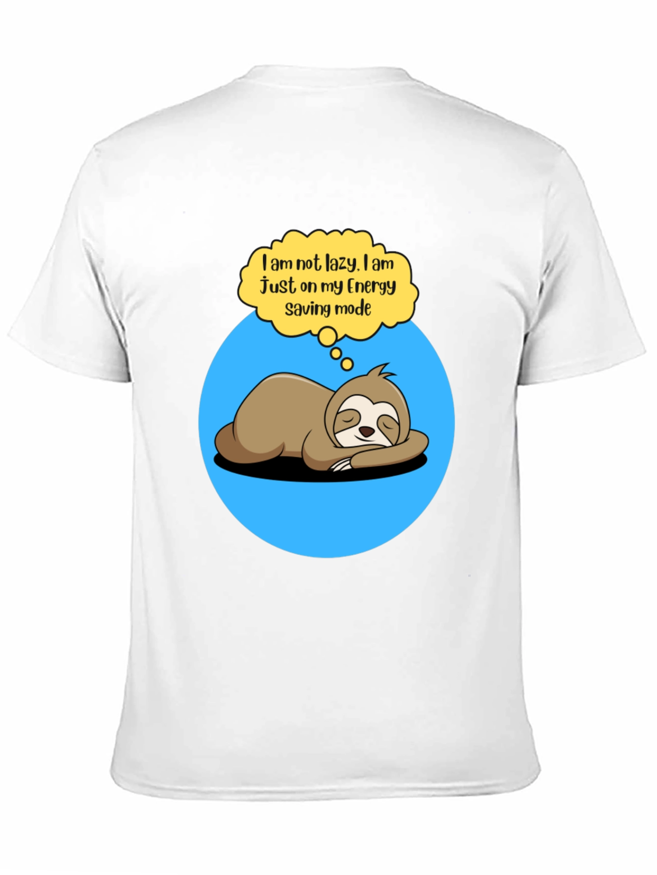 Lazy Sloth Energy Saving Mode Graphic Tee