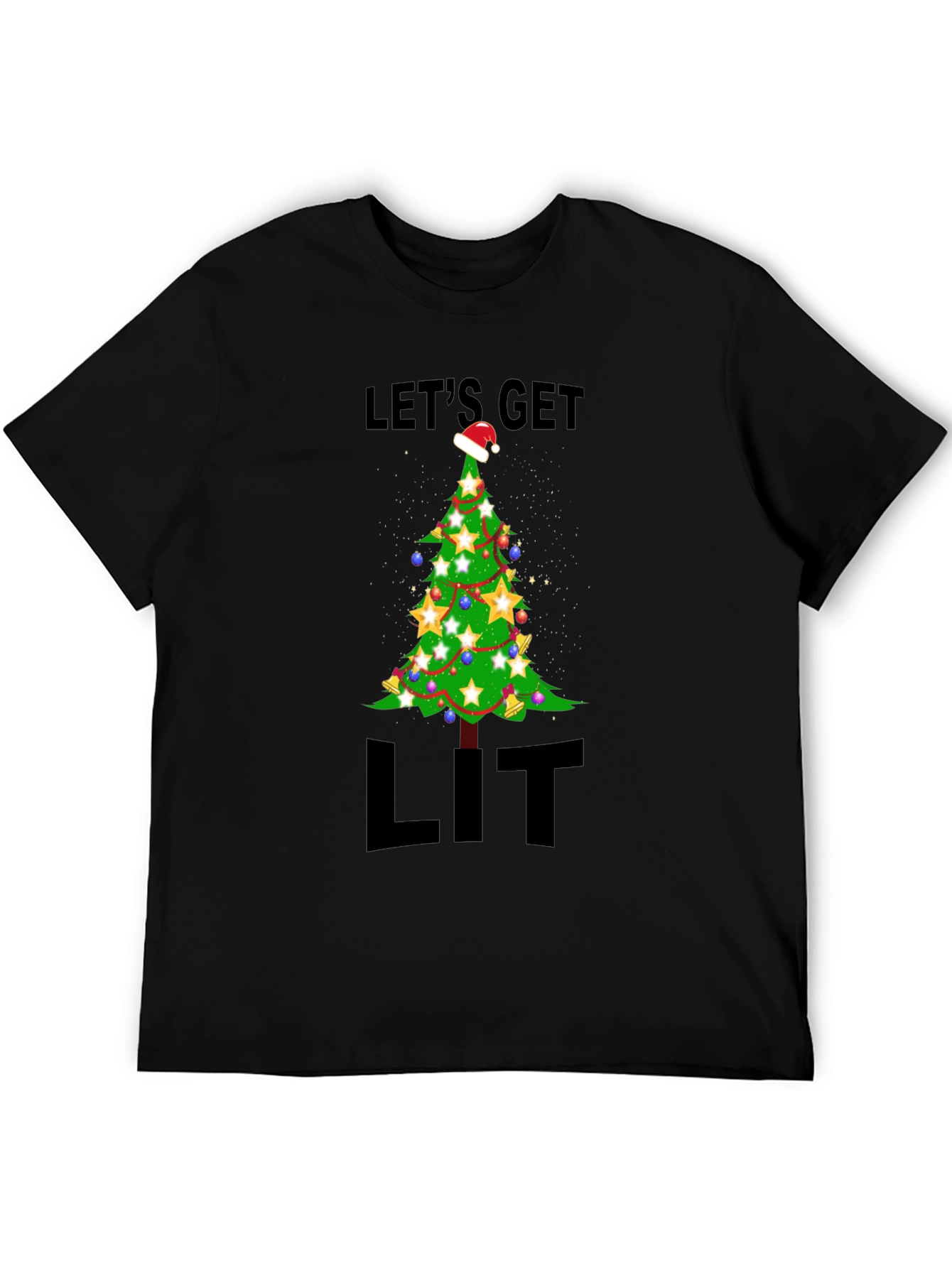 Lets Get Lit Christmas Tree T-Shirt