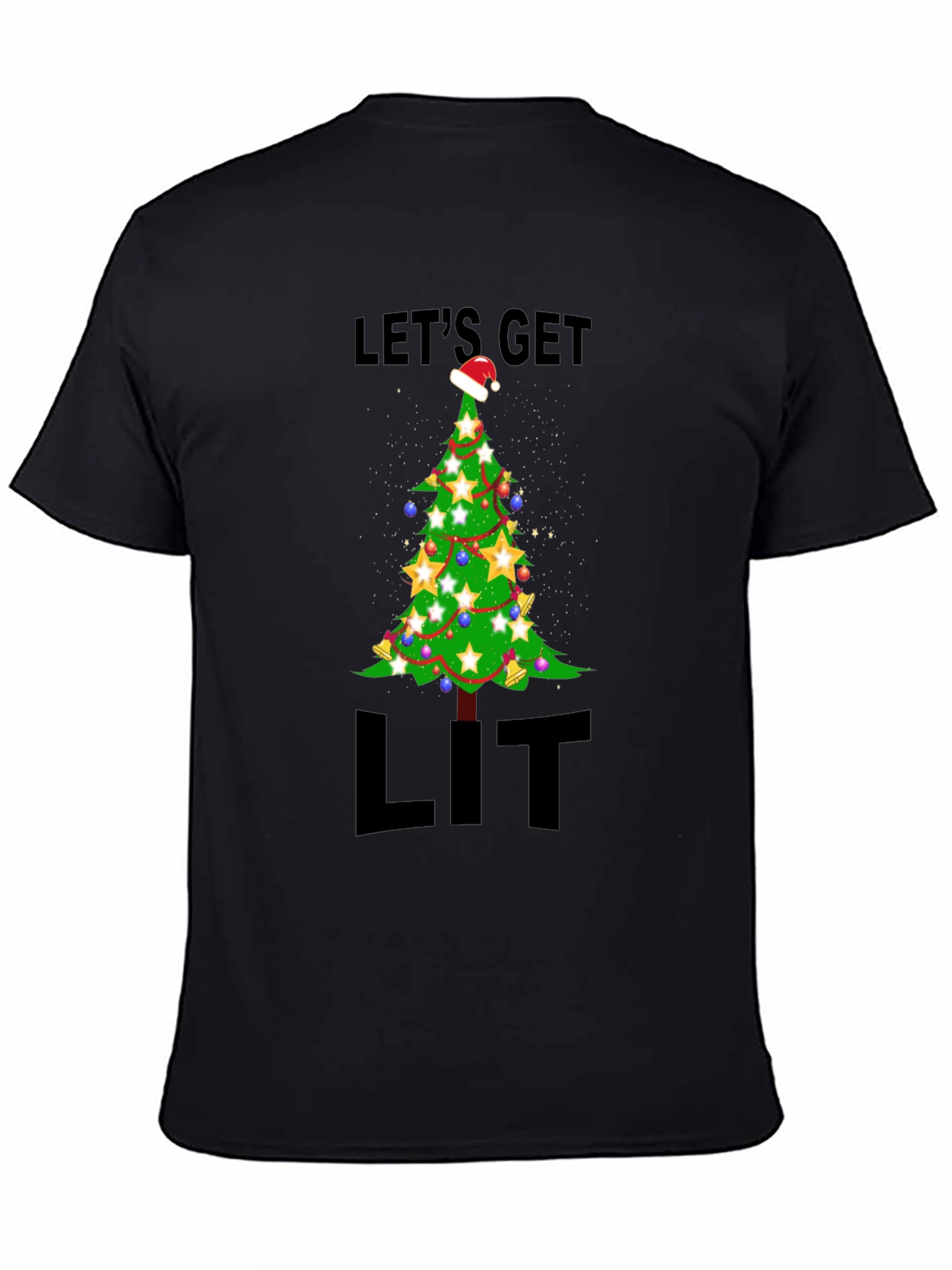 Lets Get Lit Christmas Tree T-Shirt