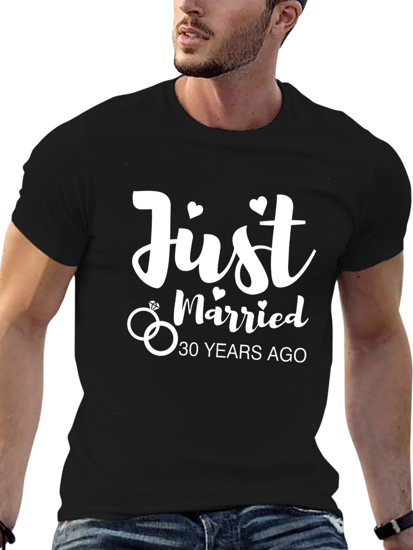 Just Married 30 Years Ago Anniversary T-Shirt